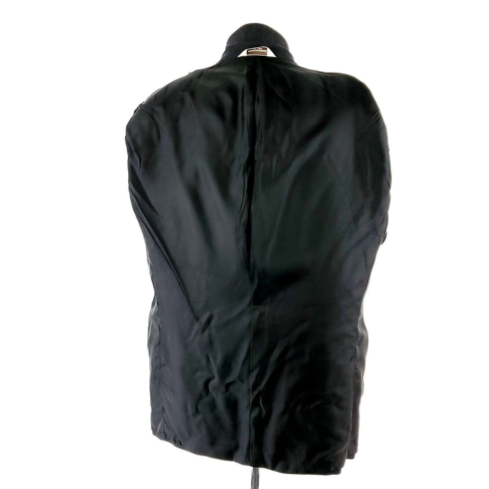 Pronto Uomo Pronto Uomo 100% Lambswool Tweed 2 Button Sport Coat 42L Gra Size 42L - 10 Thumbnail