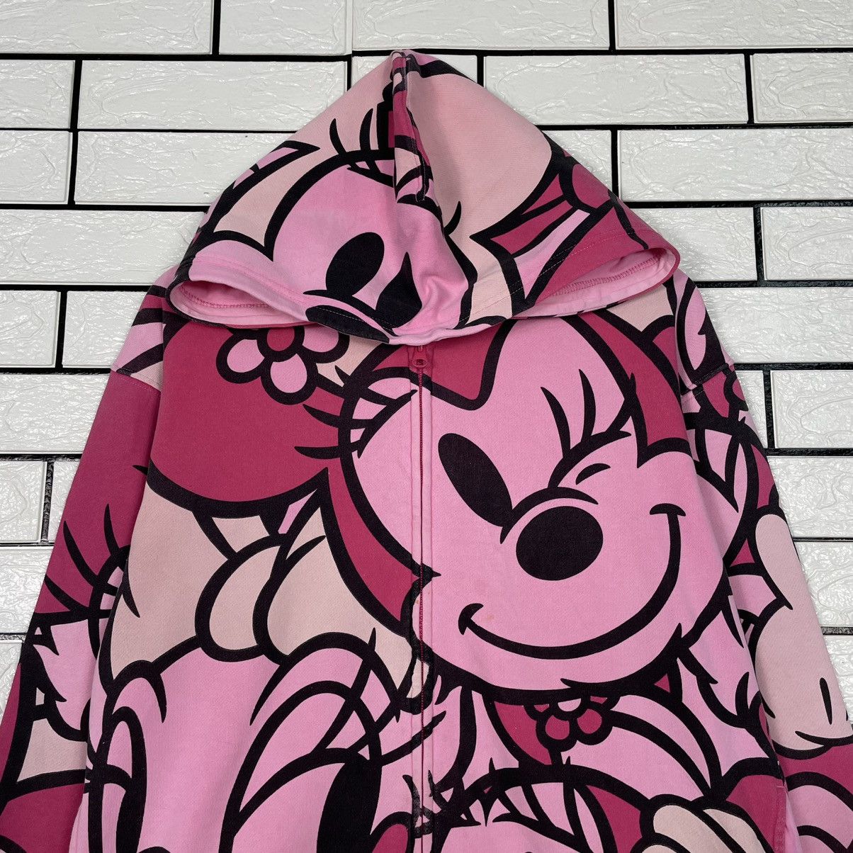 Japanese Brand Tokyo Disney Resort Minnie Mouse Fullprint Zipper Hoodie Size M / US 6-8 / IT 42-44 - 2 Thumbnail