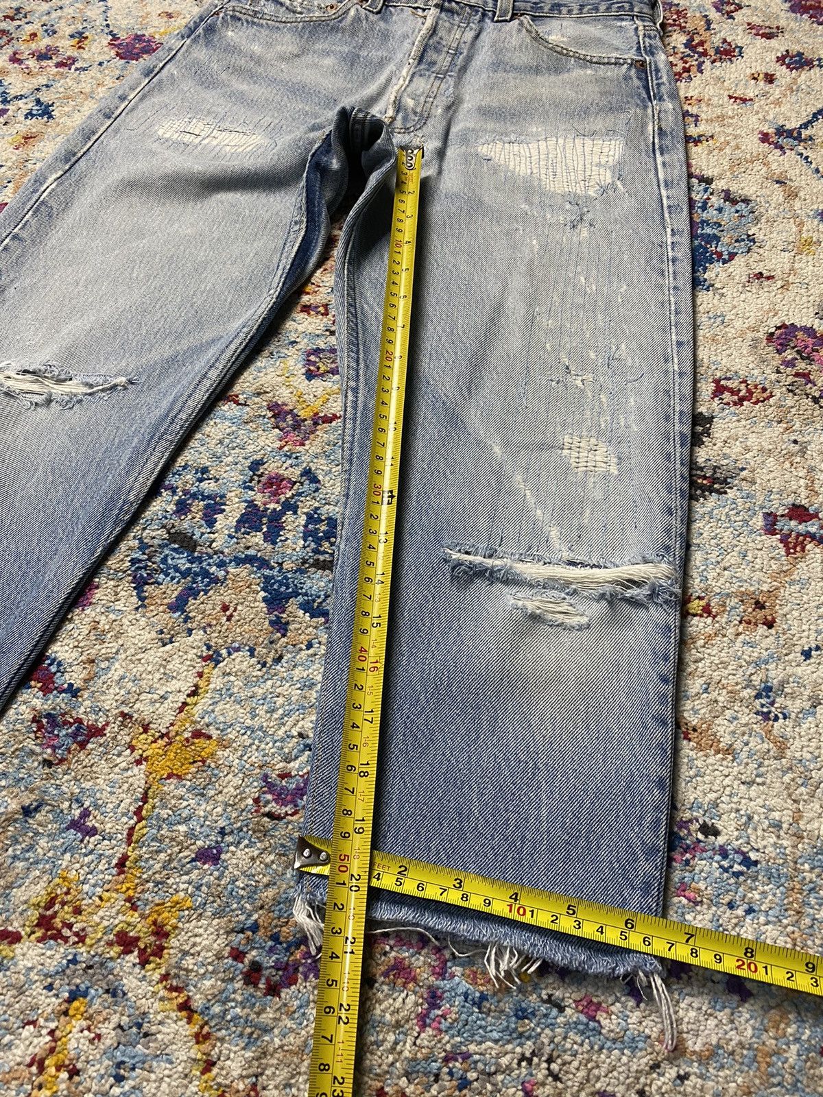 Atelier & Repairs × Levi's Atelier & Repairs Levi's 501 Rework Distressed Crop Shorts Size US 30 / EU 46 - 16 Thumbnail