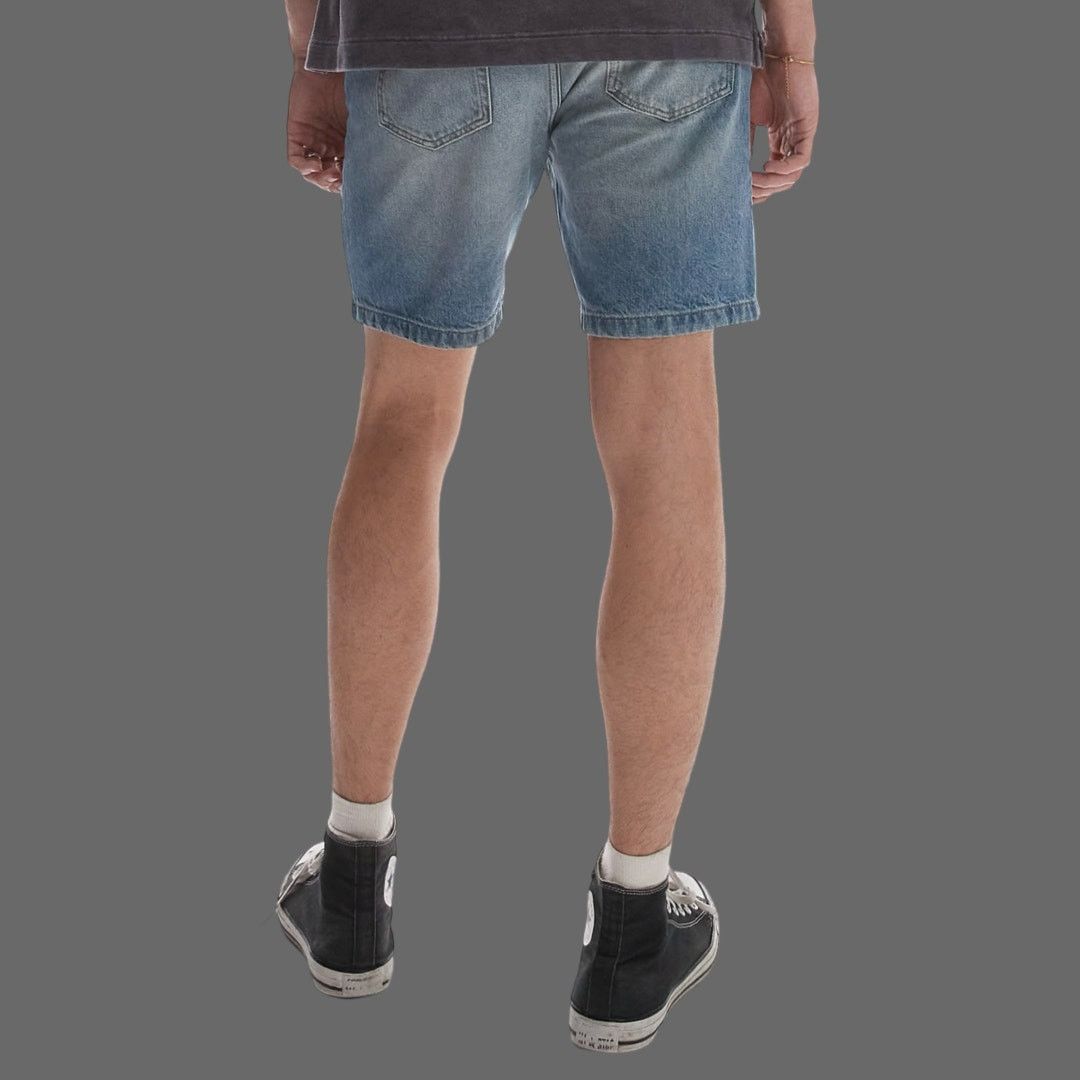 Topman Topman Straight Leg Denim Shorts Light Blue Wash 34 NWT Size US 34 / EU 50 - 9 Thumbnail