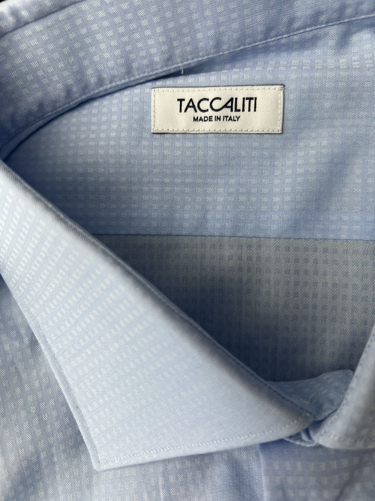 Other Taccaliti Blue Italian Dress Shirt – Made in Italy Size US XXL / EU 58 / 5 - 6 Thumbnail