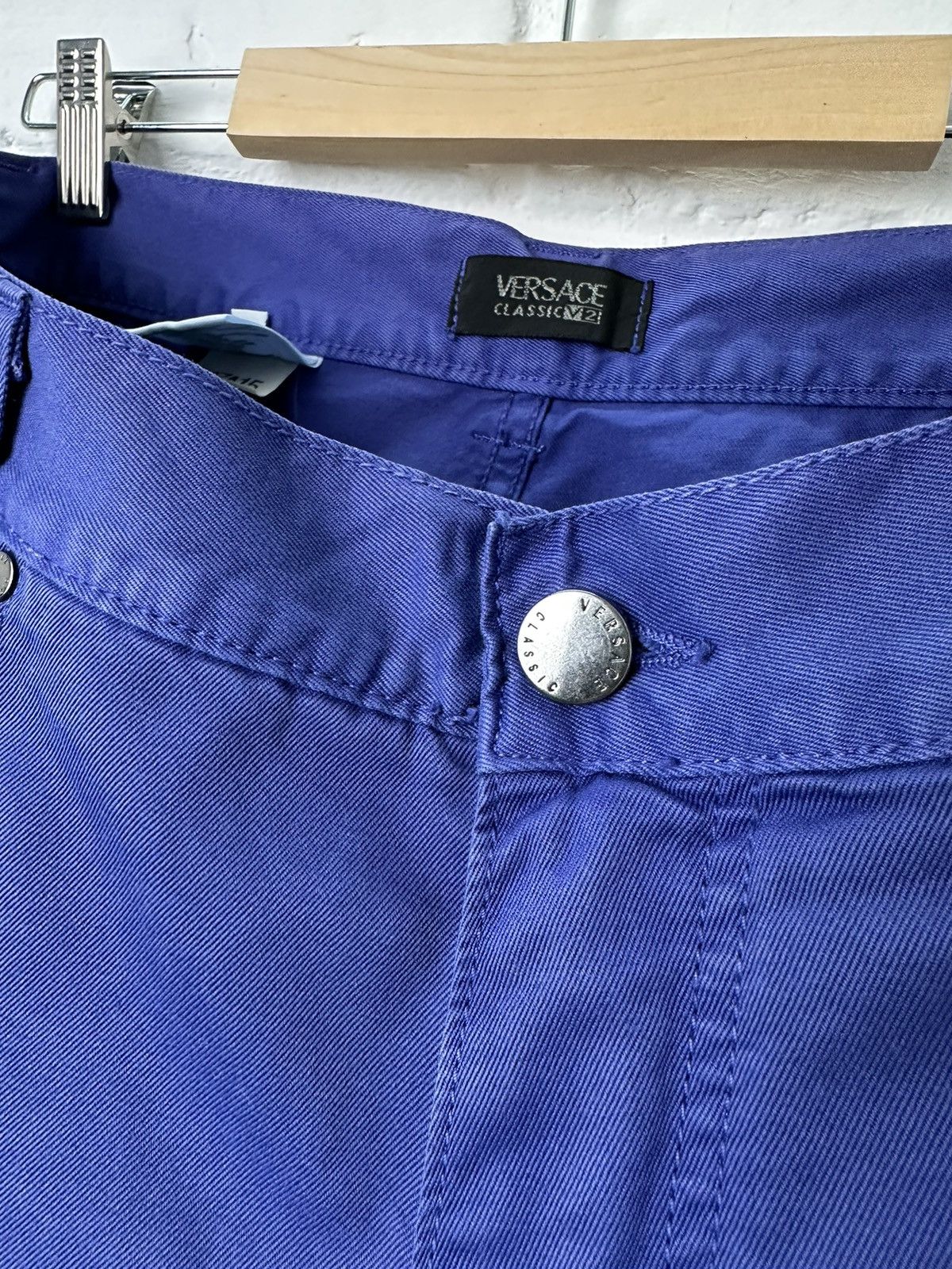Versace Y2K Versace V2 Classic Purple Chino Pants Size US 34 / EU 50 - 8 Thumbnail