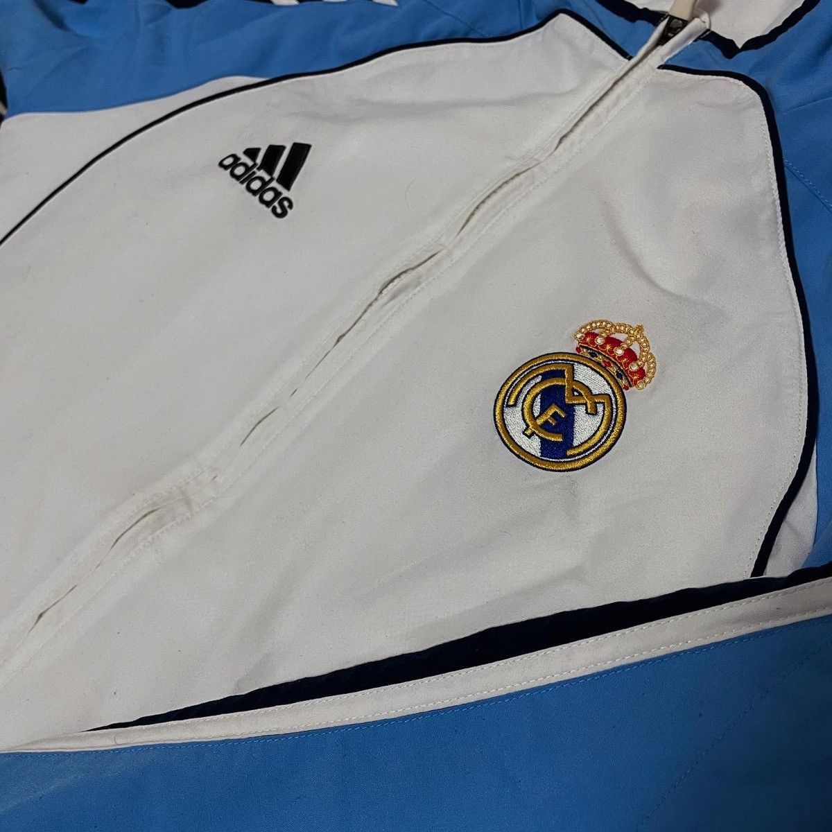 Adidas × Vintage Vintage Adidas Real Madrid Track Jacket Size US S / EU 44-46 / 1 - 4 Thumbnail