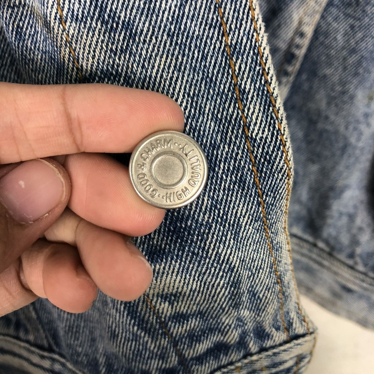Japanese Brand 🔥VINTAGE BIKER DENIM JACKET EASY RIDE ACID ISSEY MIYAKE Size US L / EU 52-54 / 3 - 18 Thumbnail