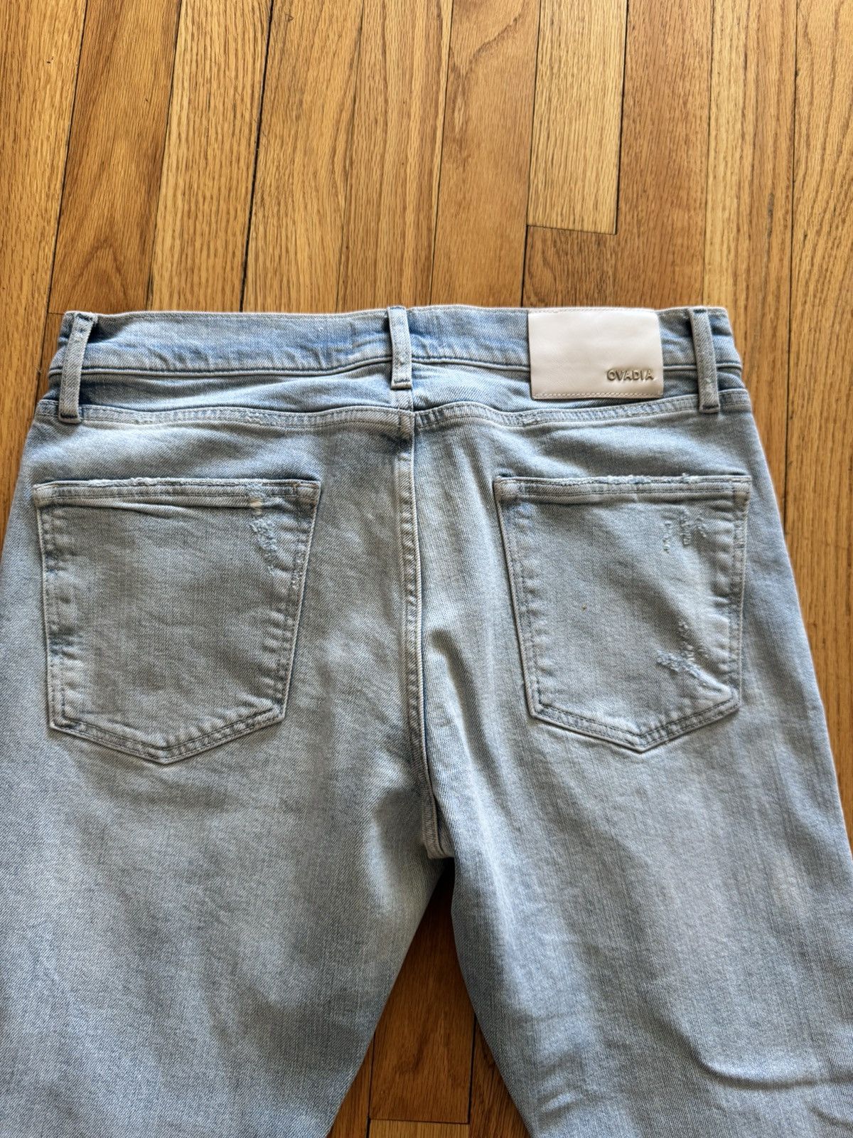 Ovadia & Sons Ovadia & Sons Distressed Slim Fit Denim Men’s Size 32x32 Size US 32 / EU 48 - 11 Thumbnail