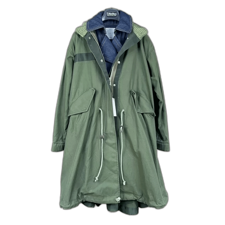 Sacai Sacai Denim Windbreaker Coat with Hood-2506 Size US M / EU 48-50 / 2 - 1 Thumbnail