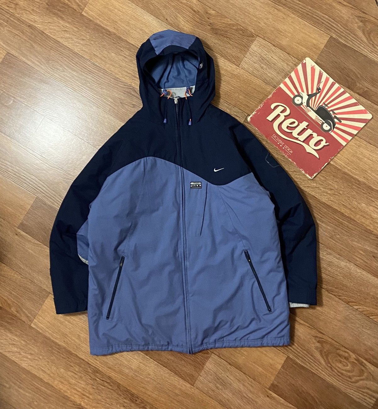 Nike Vintage Nike Tn Air Big Logo 2 in 1 Winter Jacket Size US L / EU 52-54 / 3 - 2 Thumbnail