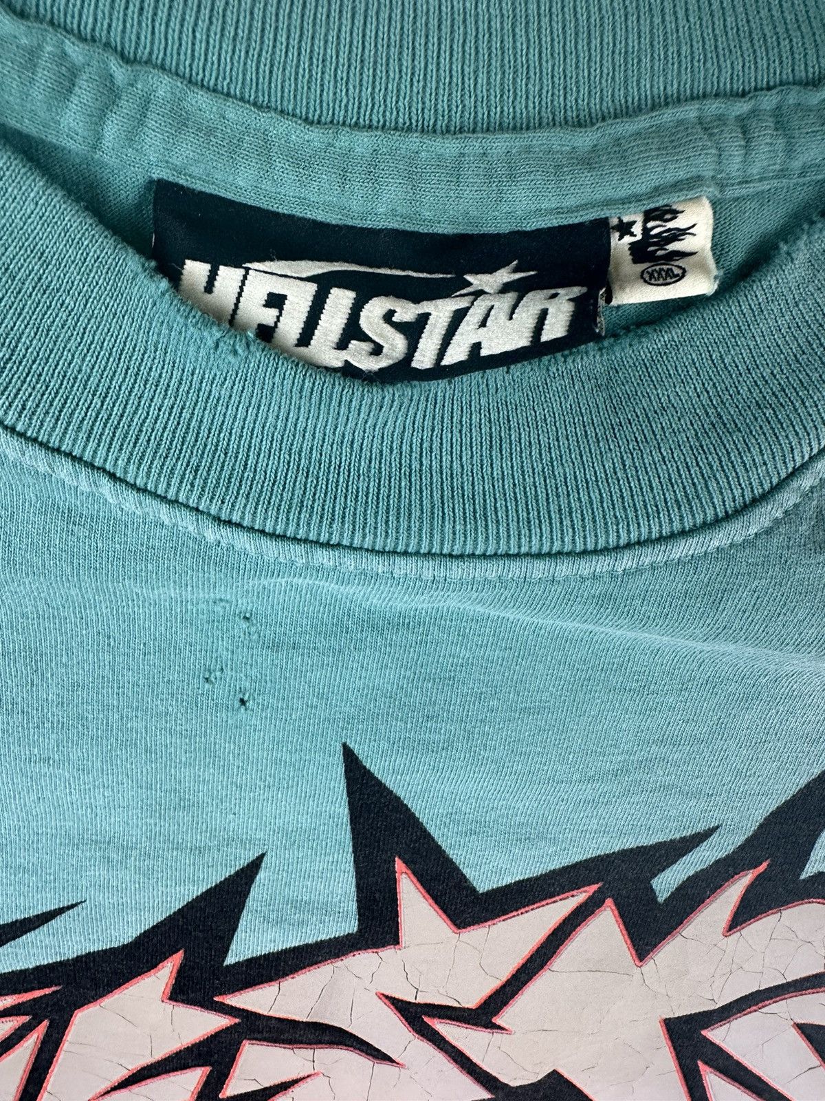 HELLSTAR Hellstar Sample Cracked Print T-shirt 3XL Size US XXL / EU 58 / 5 - 6 Thumbnail