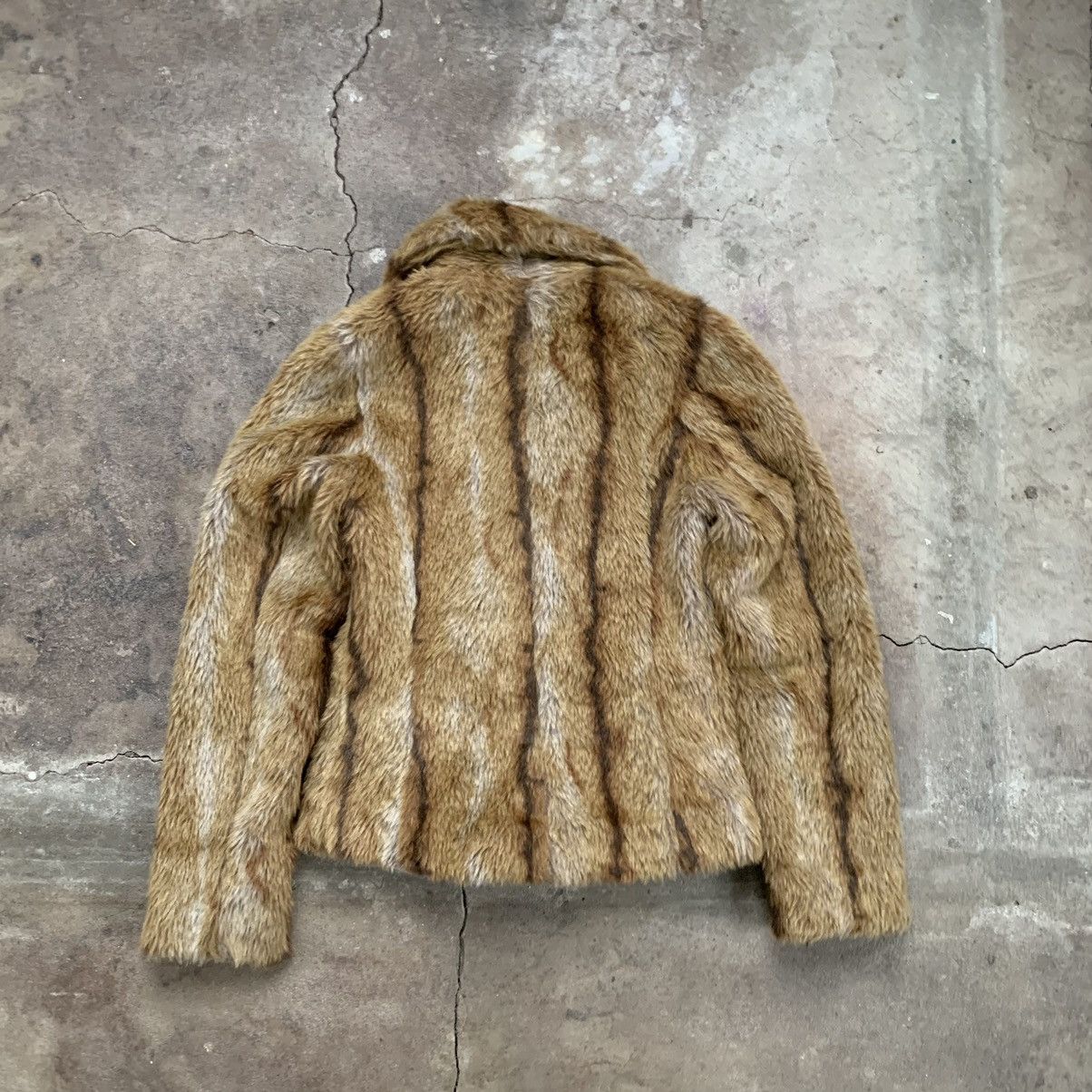 If Six Was Nine Vintage 00s Y2K Faux Fur Cropped Jacket japanese Size S / US 4 / IT 40 - 3 Thumbnail