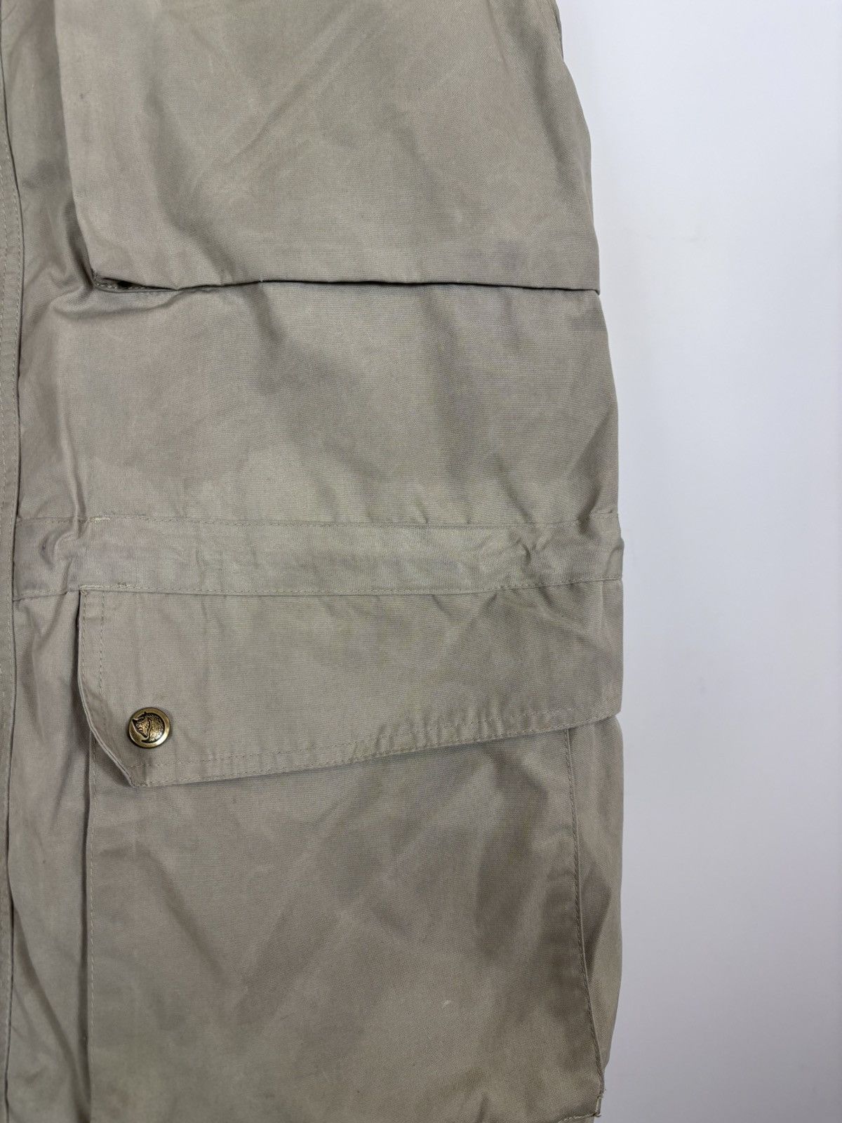 Fjallraven Fjallraven G-1000 Vintage Men’s Beige/Brown Hooded Jacket Size US M / EU 48-50 / 2 - 8 Thumbnail
