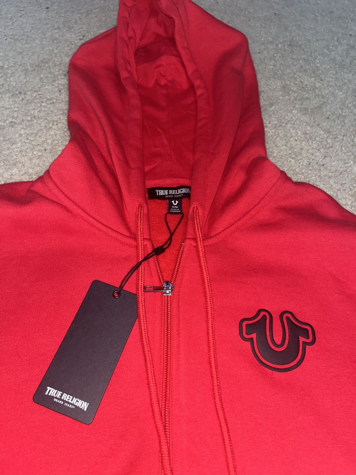 True Religion True Religion Y2k Men’s Red Zip-Up Hoodie Medium Size US L / EU 52-54 / 3 - 2 Thumbnail
