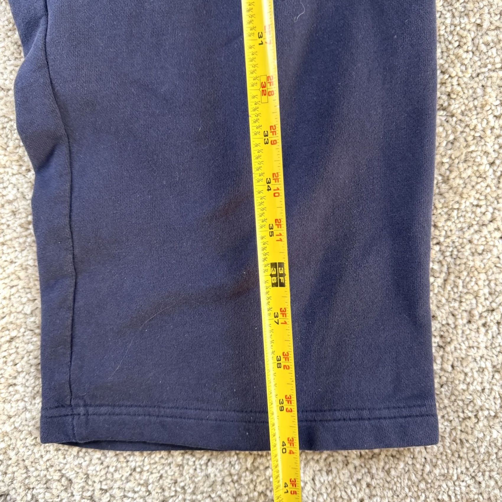 Fila Fila Sweatpants Mens Large Blue Fleece Elastic Waist Pockets Straight Leg Warm Size US 33 - 6 Thumbnail