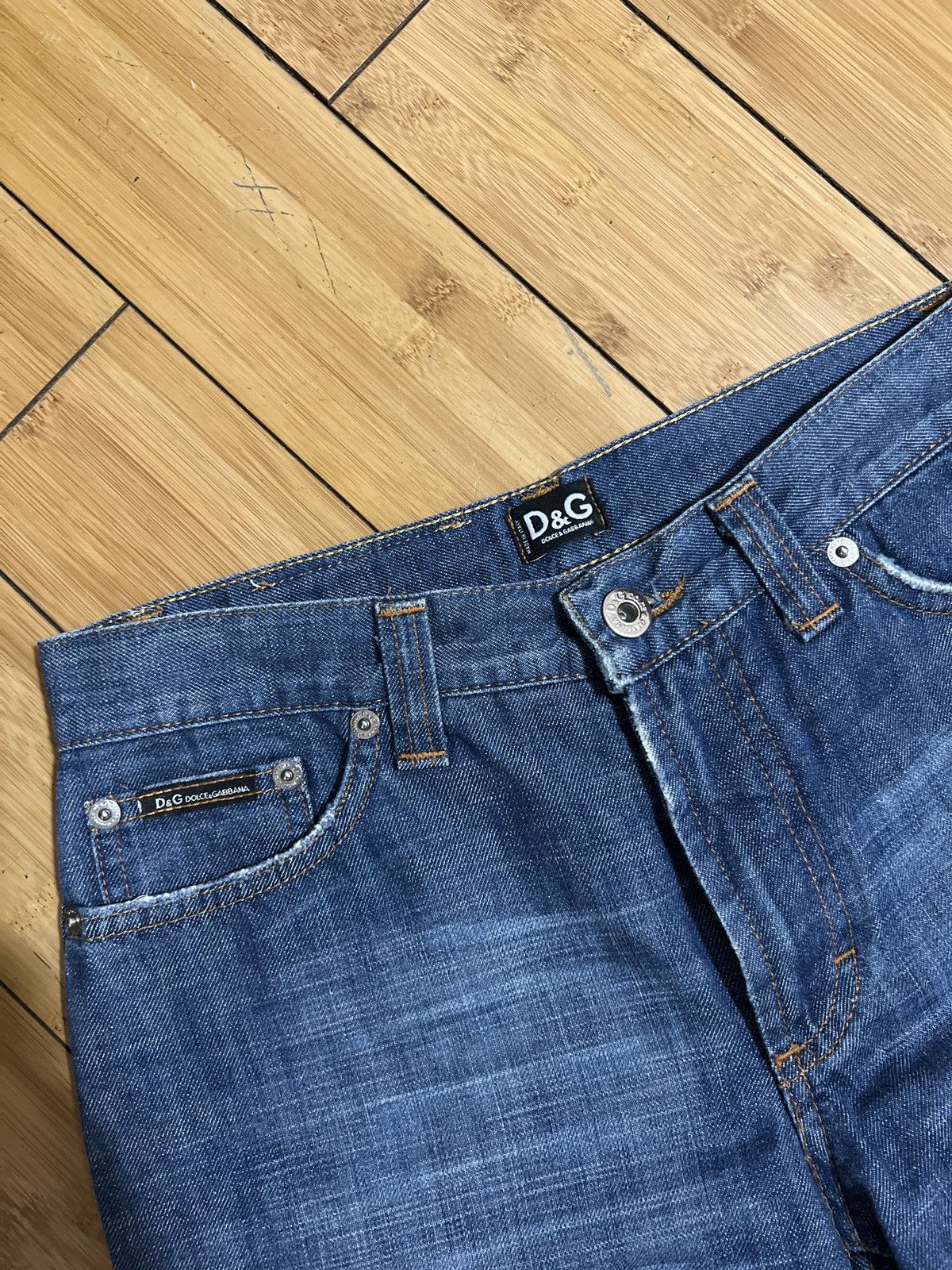 Dolce & Gabbana × Vintage Vintage Dolce & Gabbana Blue Flare Denim Size 26" / US 2 / IT 38 - 2 Thumbnail