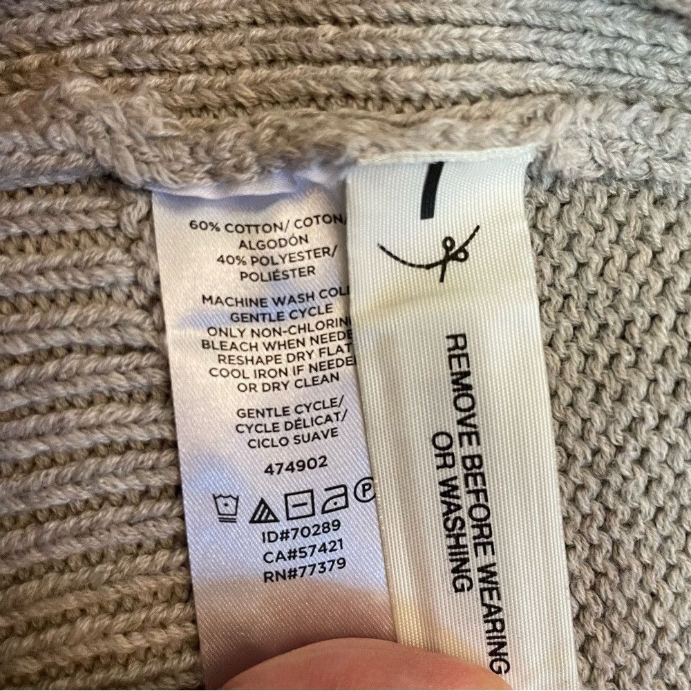 Ann Taylor Ann Taylor Side Tie Sleeveless Beige Cotton Blend Sweater T Size L / US 10 / IT 46 - 7 Thumbnail