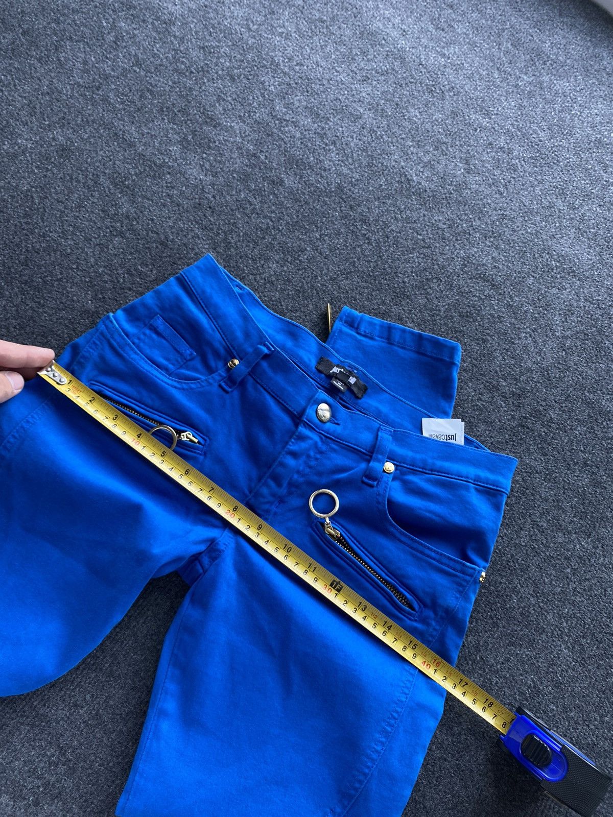 Just Cavalli 🔥Designer Luxury Just Cavalli Blue Moto Pants Women 26 size Size 26" / US 2 / IT 38 - 10 Thumbnail