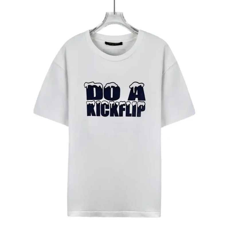 Louis Vuitton Louis Vuitton White Cotton T-Shirt for Women 0089 Size L / US 10 / IT 46 - 1 Thumbnail