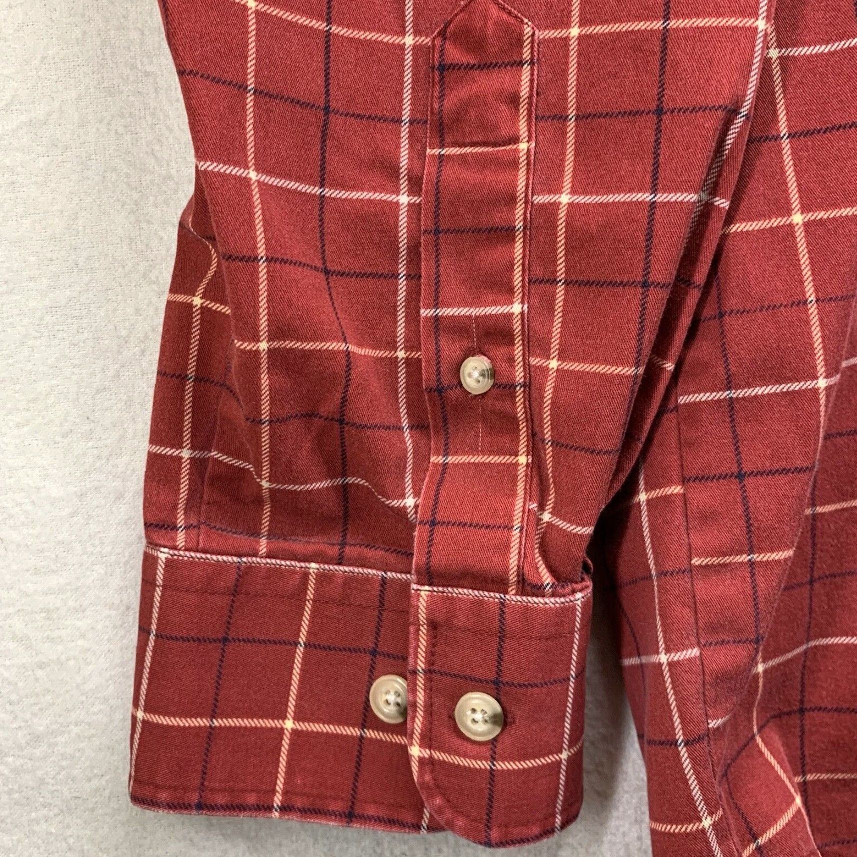 Vintage Natural Issue Men's Wrinkle-Free Plaid Button-Down Shirt 2XL Red Outdoor Classic Size US XXL / EU 58 / 5 - 3 Thumbnail