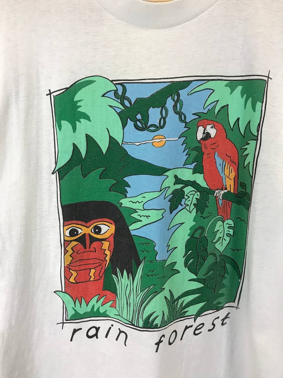 Vintage Rain Forest vintage USA single stitch tee Size US M / EU 48-50 / 2 - 3 Thumbnail