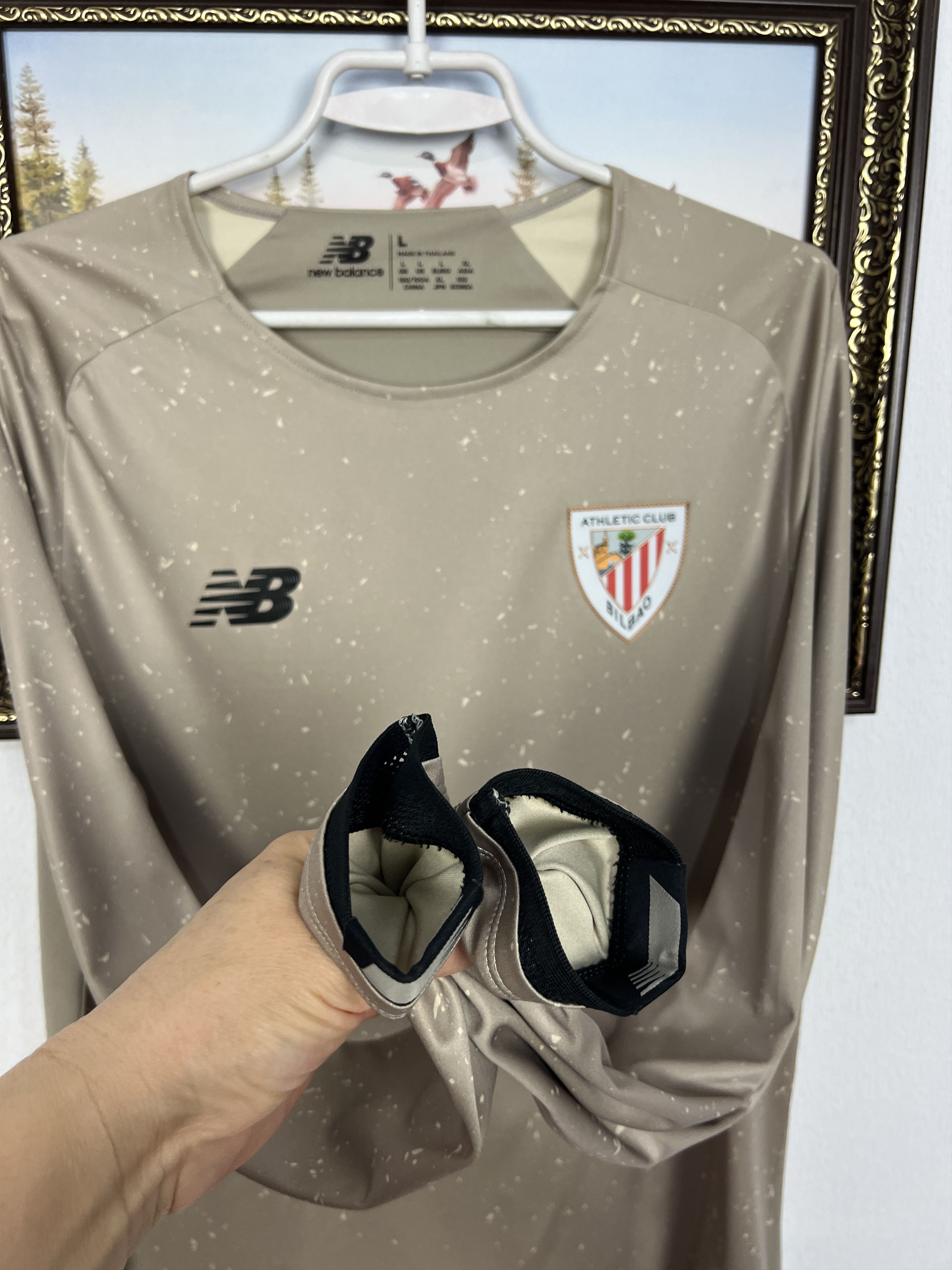 New Balance Athletic Bilbao Spain Football Shirt 2021 Soccer Long Sleeve Size US L / EU 52-54 / 3 - 6 Thumbnail