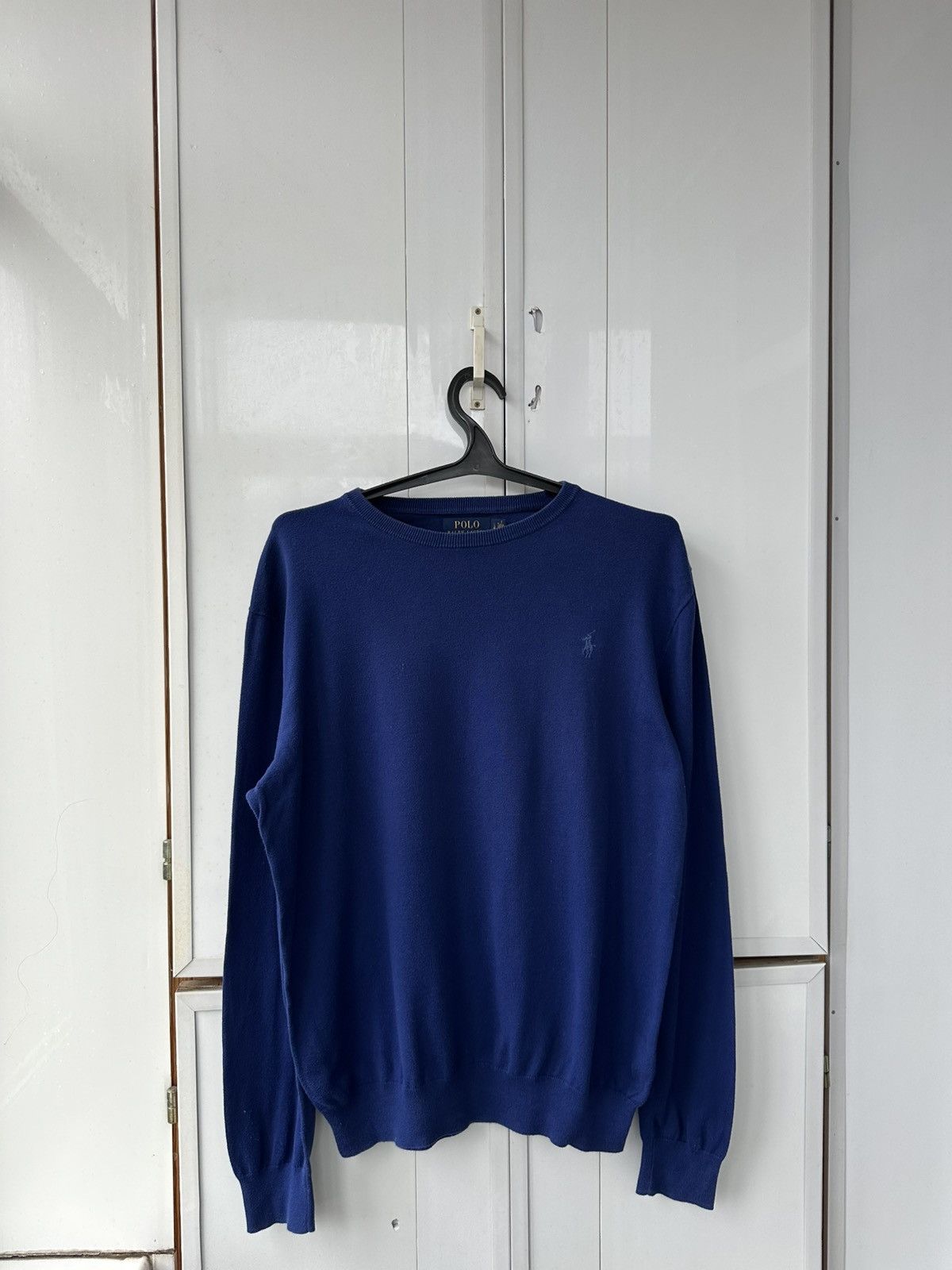 Polo Ralph Lauren Vintage Polo Ralph Lauren Deep Blue Sweater Knit Size US L / EU 52-54 / 3 - 1 Thumbnail
