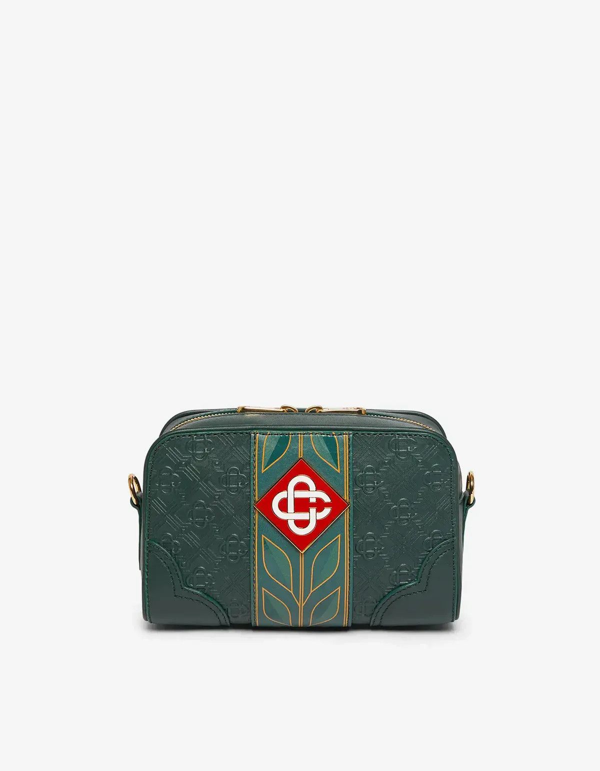 Casablanca Casablanca Green Monogram Crossbody Bag Size ONE SIZE - 1 Thumbnail