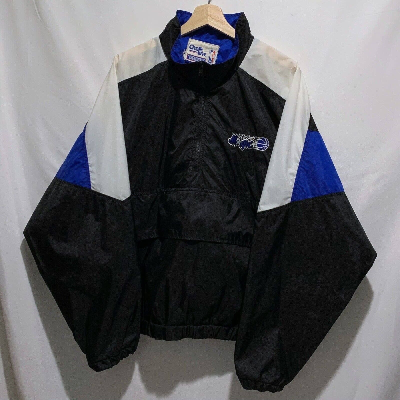 image of Chalk Line x NBA Vintage 90's Orlando Magic Nba Windbreaker Jacket XL Black, Men's