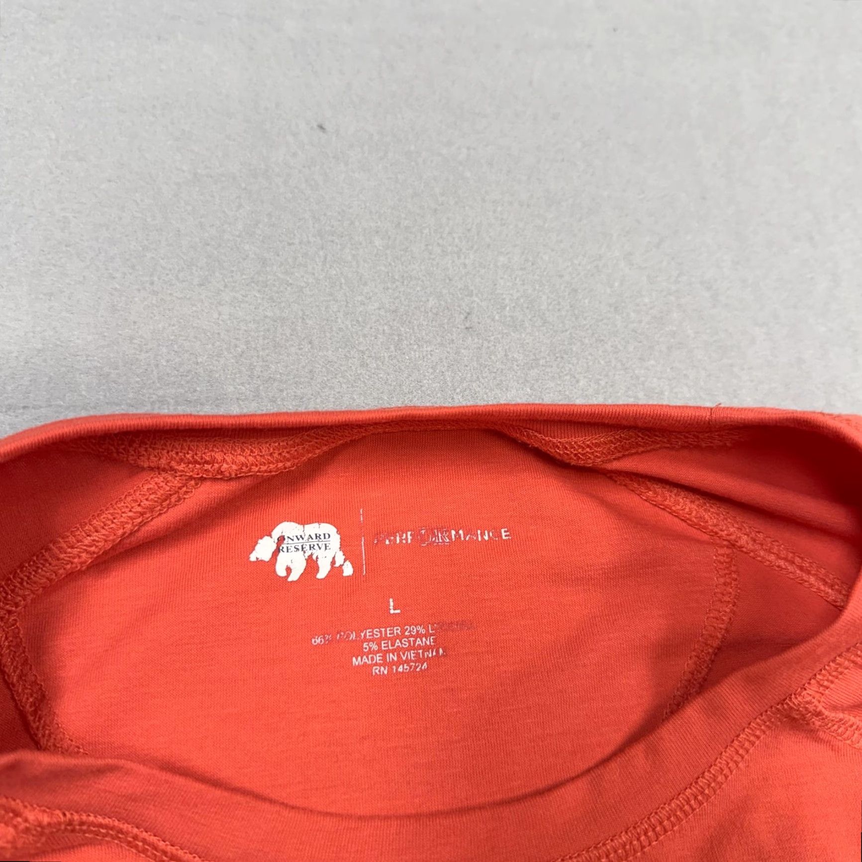 Vintage Onward Reserve Shirt Mens Large Orange Long Sleeve Performance Tee Top Size US L / EU 52-54 / 3 - 5 Thumbnail