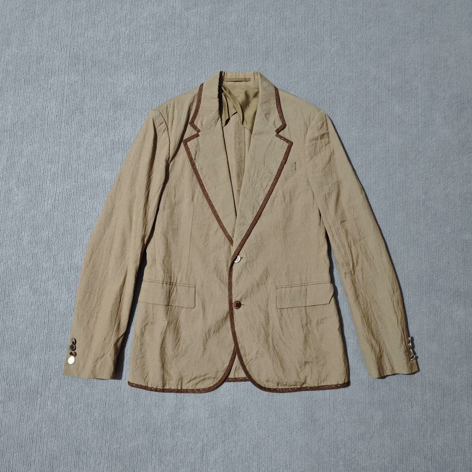 Kolor Kolor 12ss Brown Suit Jacket Size US M / EU 48-50 / 2 - 1 Thumbnail