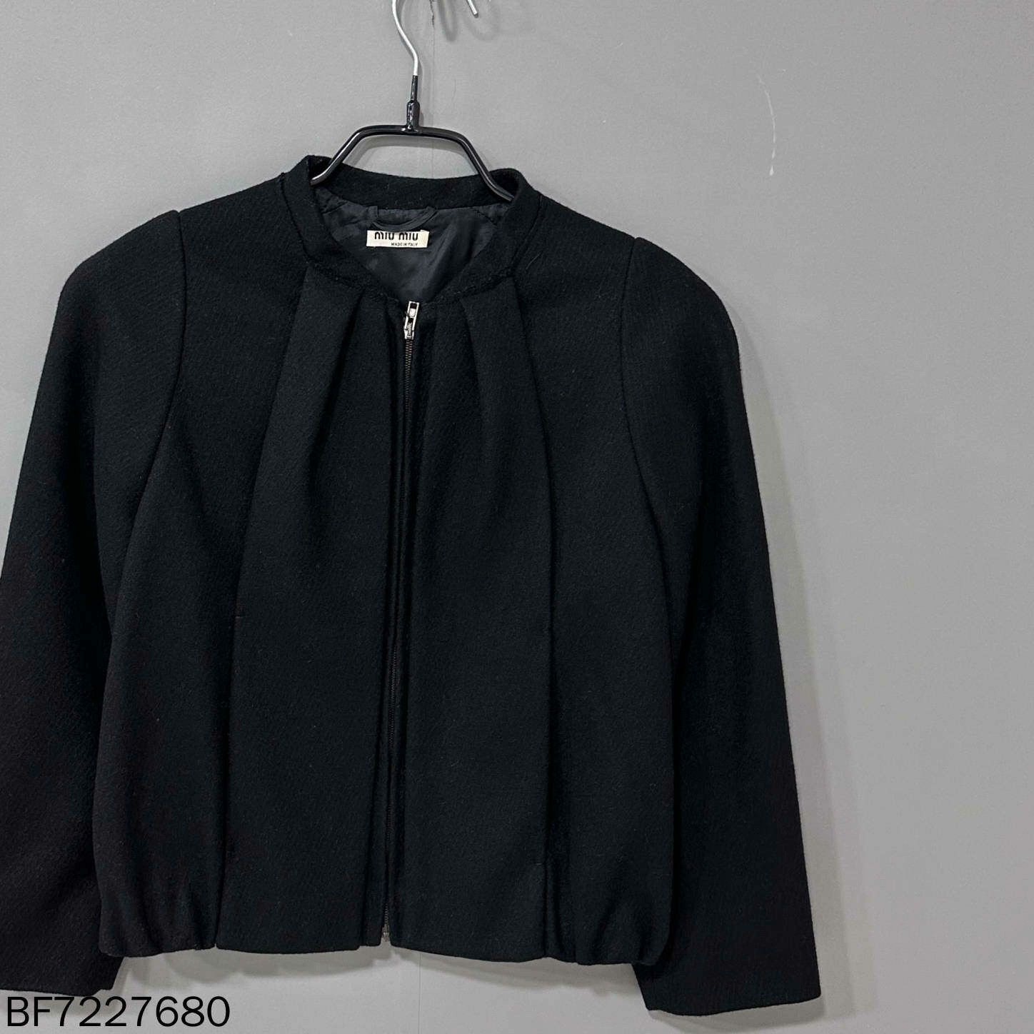 Miu Miu Miu Miu Wool Black Coat M Women Size M / US 6-8 / IT 42-44 - 1 Thumbnail