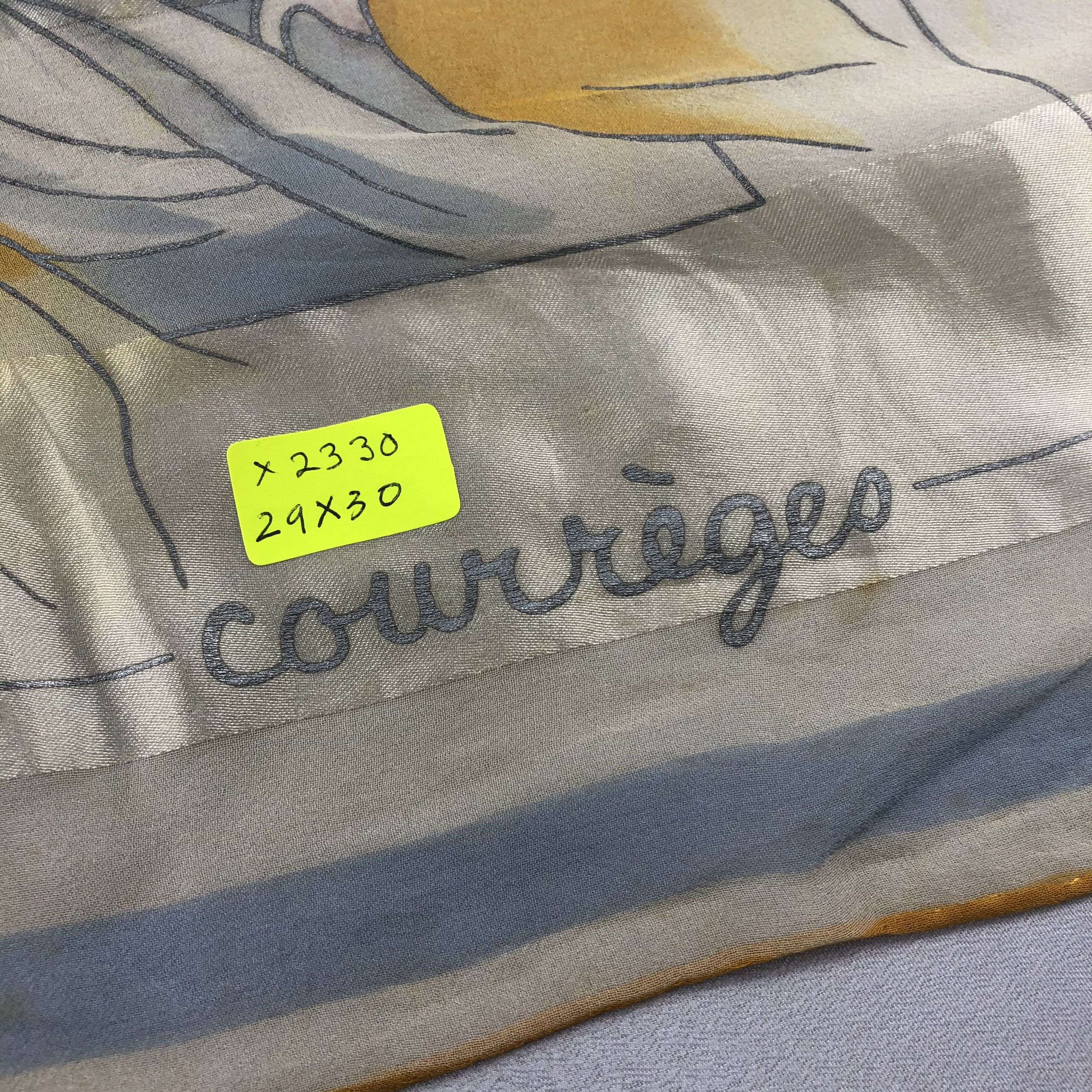 Courreges Vintage Courreges Silk Scarf Size ONE SIZE - 7 Thumbnail