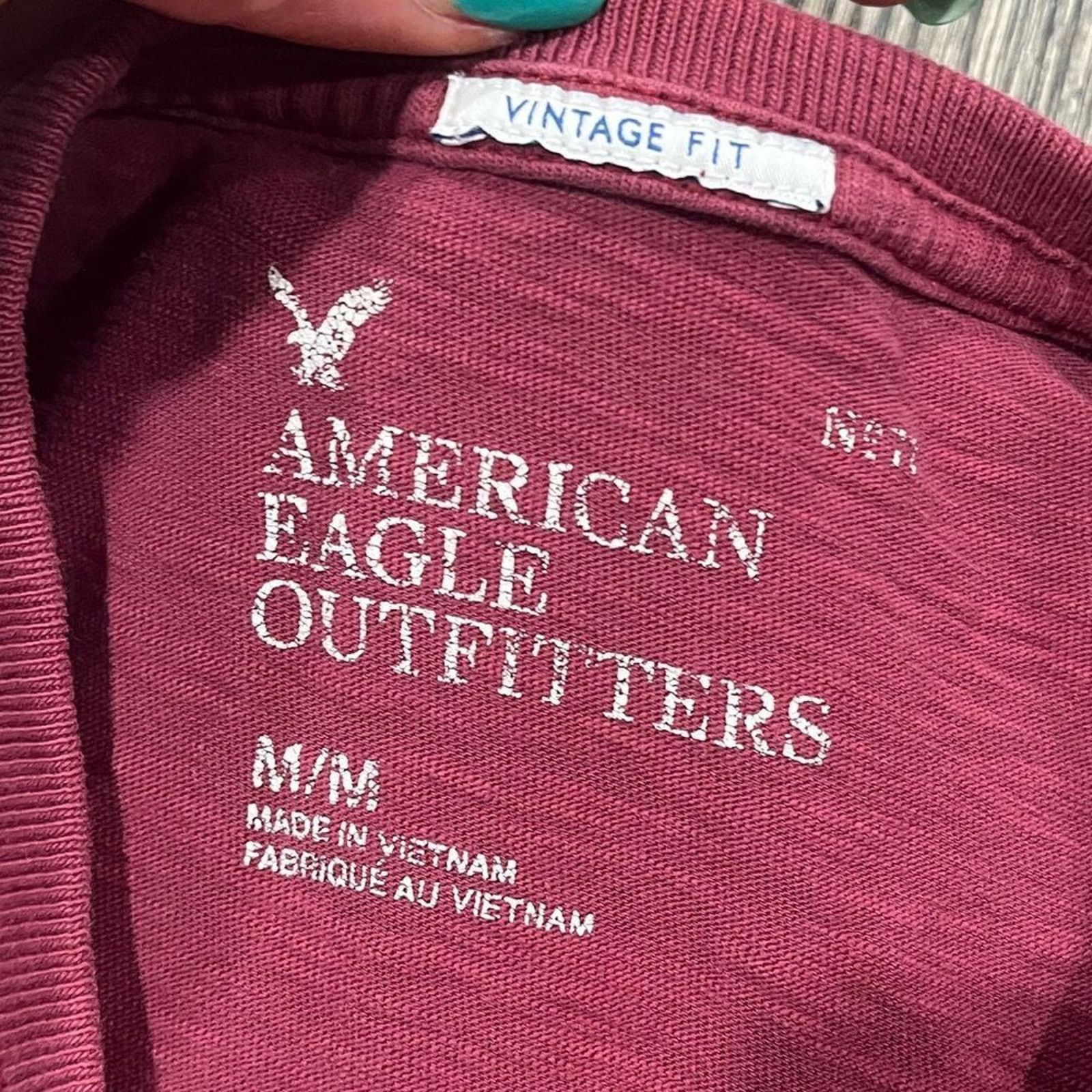 American Eagle Outfitters American Eagle Mens T-Shirt Short Sleeves Crewneck Red M Size US M / EU 48-50 / 2 - 2 Thumbnail