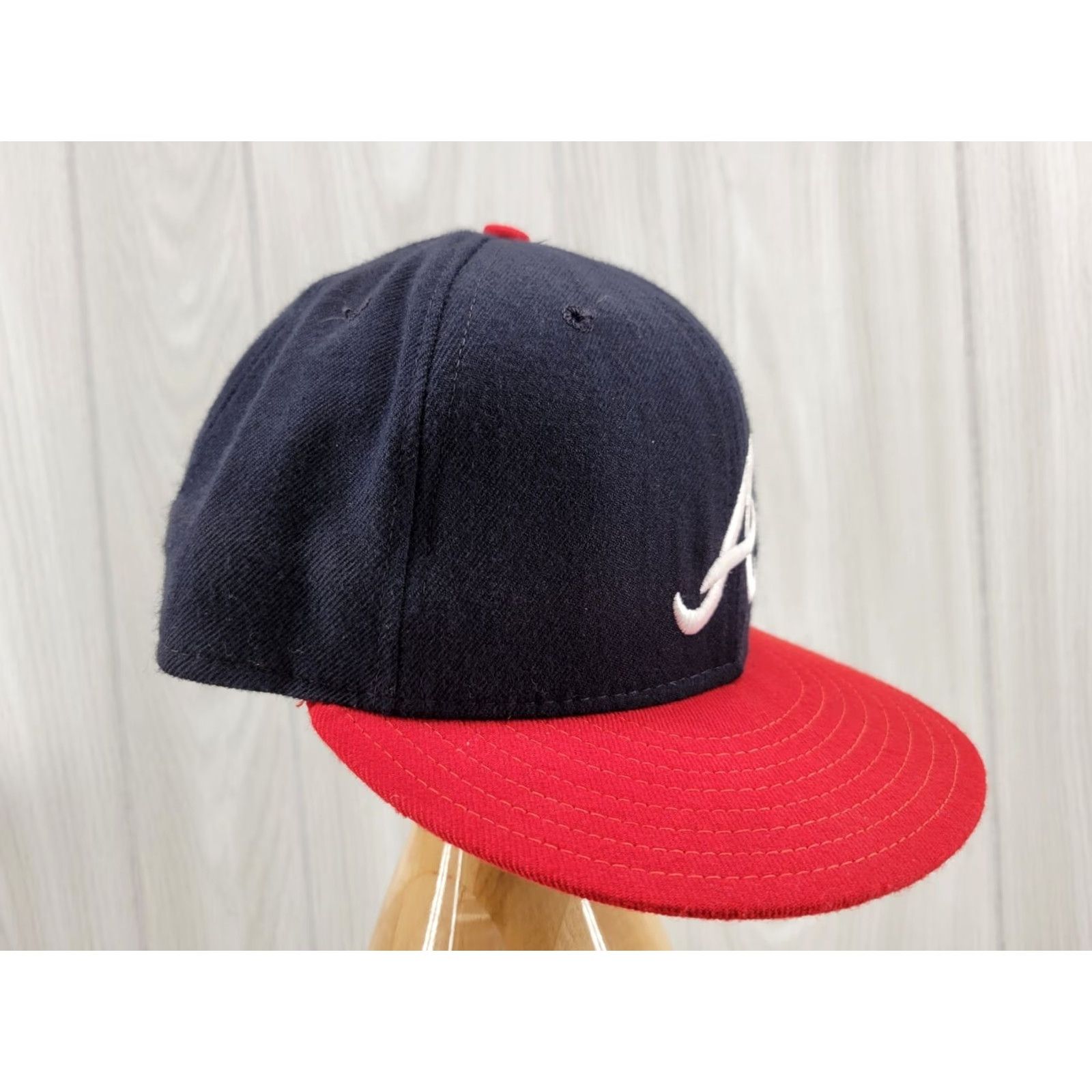 New Era VINTAGE New Era Diamond Collection Hat Atlanta Braves MLB Wool Blue 7 1/8 Mens Size ONE SIZE - 4 Thumbnail
