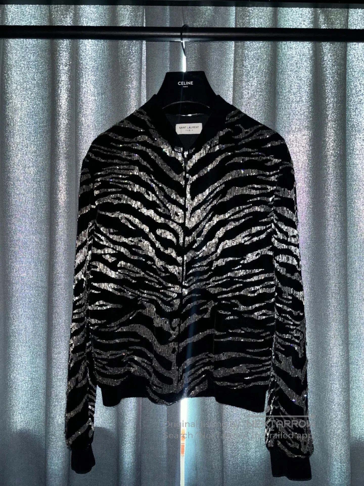Saint Laurent Paris Saint Laurent 2018FW Tiger Silver Gown. Size US S / EU 44-46 / 1 - 1 Thumbnail