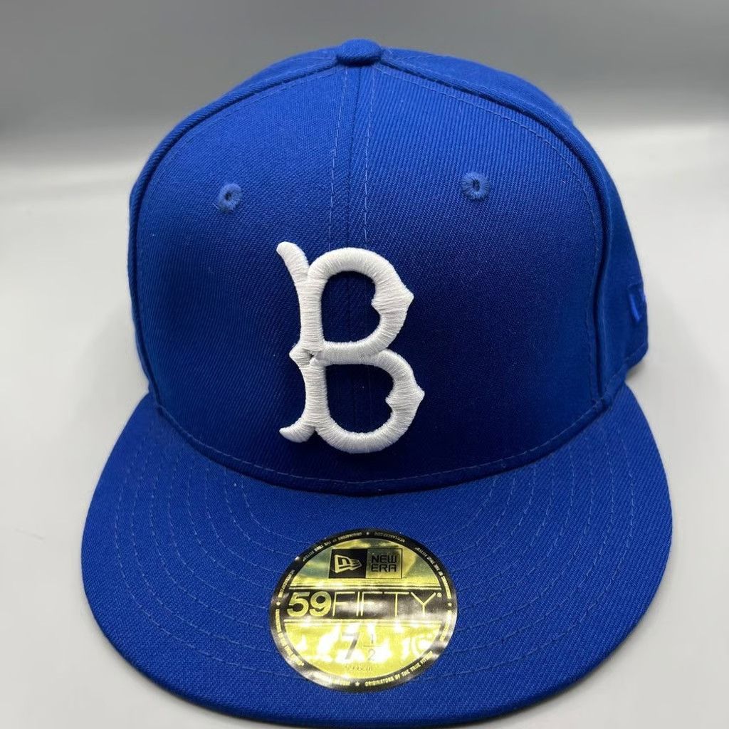 New Era Boston Red Sox Hat Men 7 1/2 Blue Jackie Robinson Fitted Cap Size ONE SIZE - 2 Thumbnail