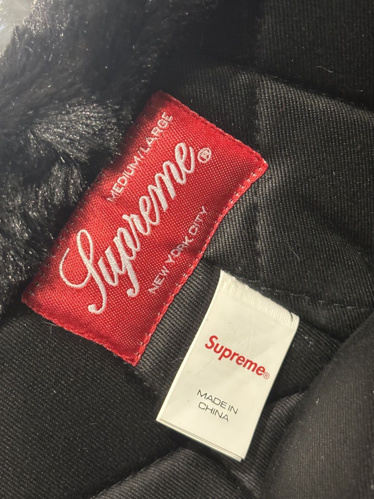 Supreme Supreme Ushanka Hat Black (FW24) Size: M/L Size ONE SIZE - 4 Thumbnail