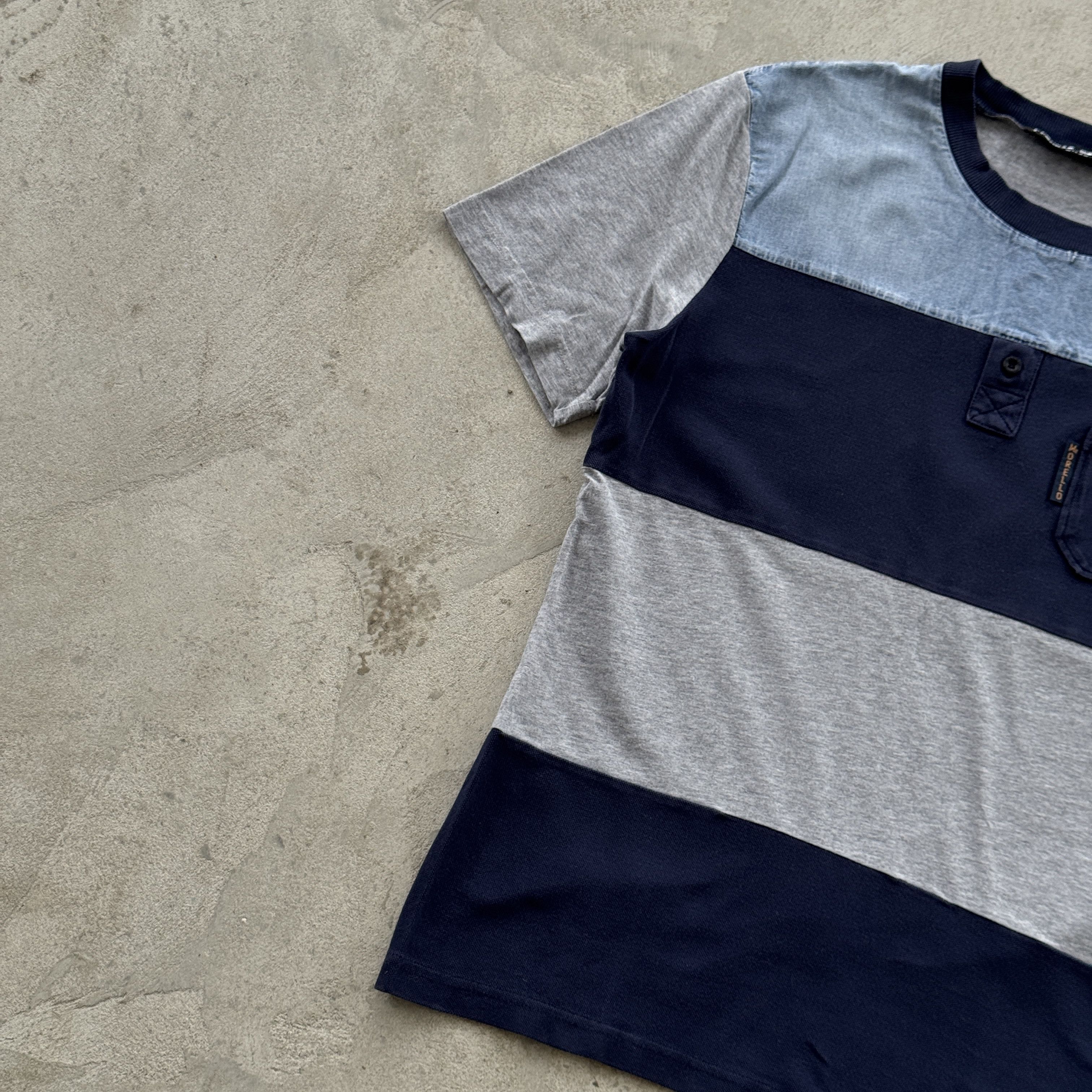 Frankie Morello Frankie Morello Milan Colorblock Henley Pocket T Shirt Size US M / EU 48-50 / 2 - 3 Thumbnail