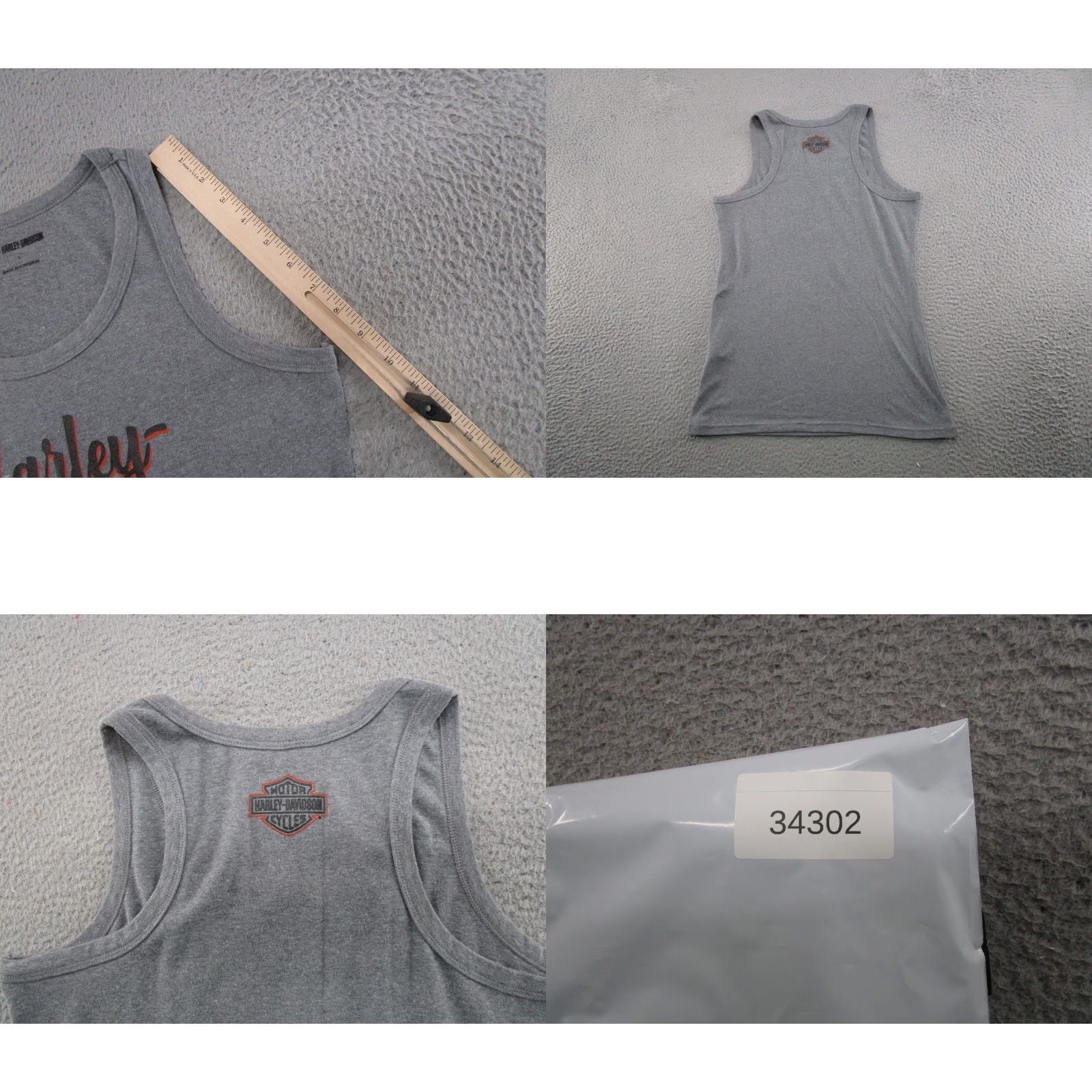 Harley Davidson Harley-Davidson Tank Top Women's L Gray Military(Wounded Warrior Project) Sleeveless Casual Shirt Shirt? Size L / US 10 / IT 46 - 8 Thumbnail