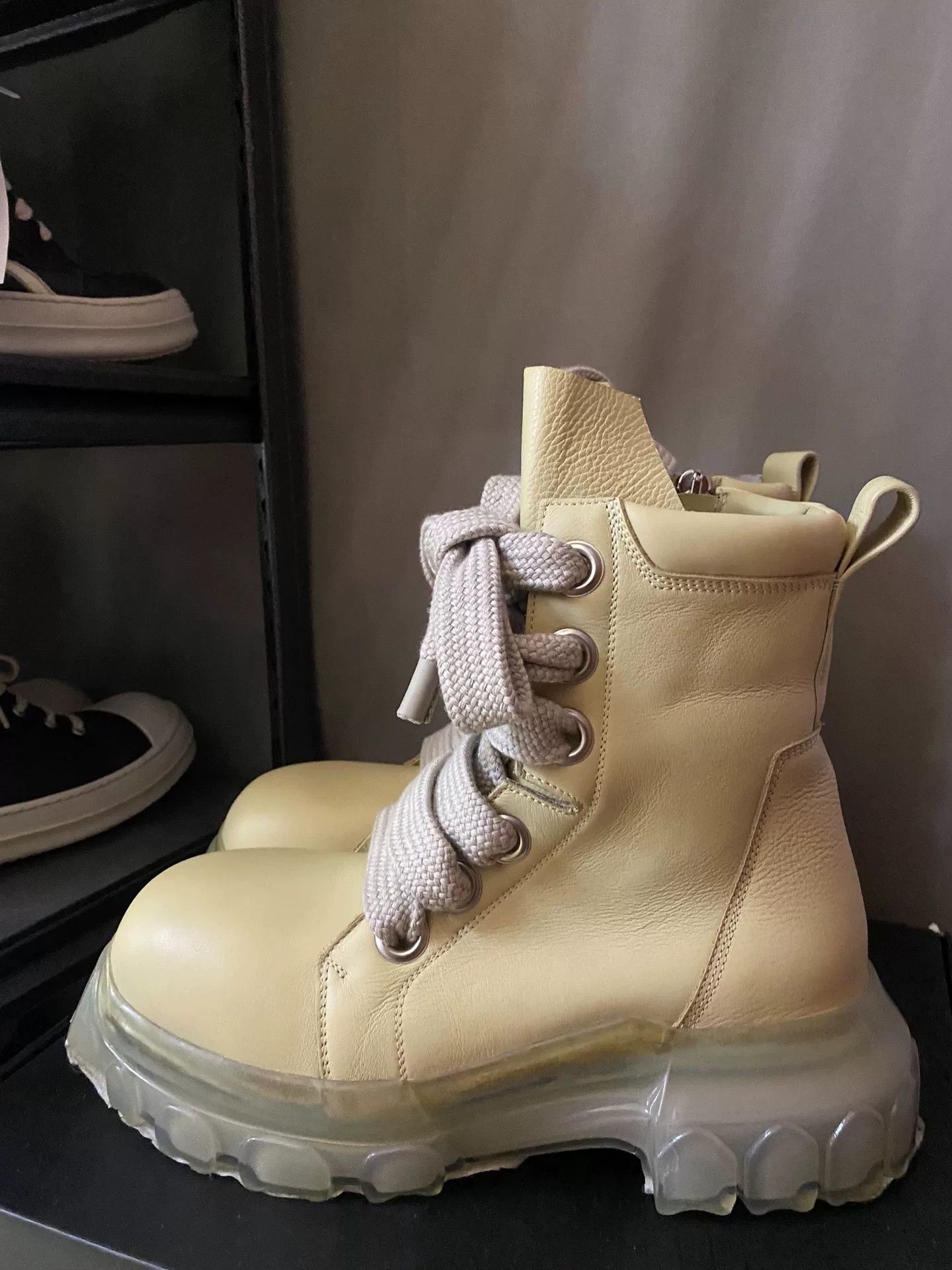 Rick Owens × Rick Owens Drkshdw RICK OWENS HEELED SLIVER BOOTS