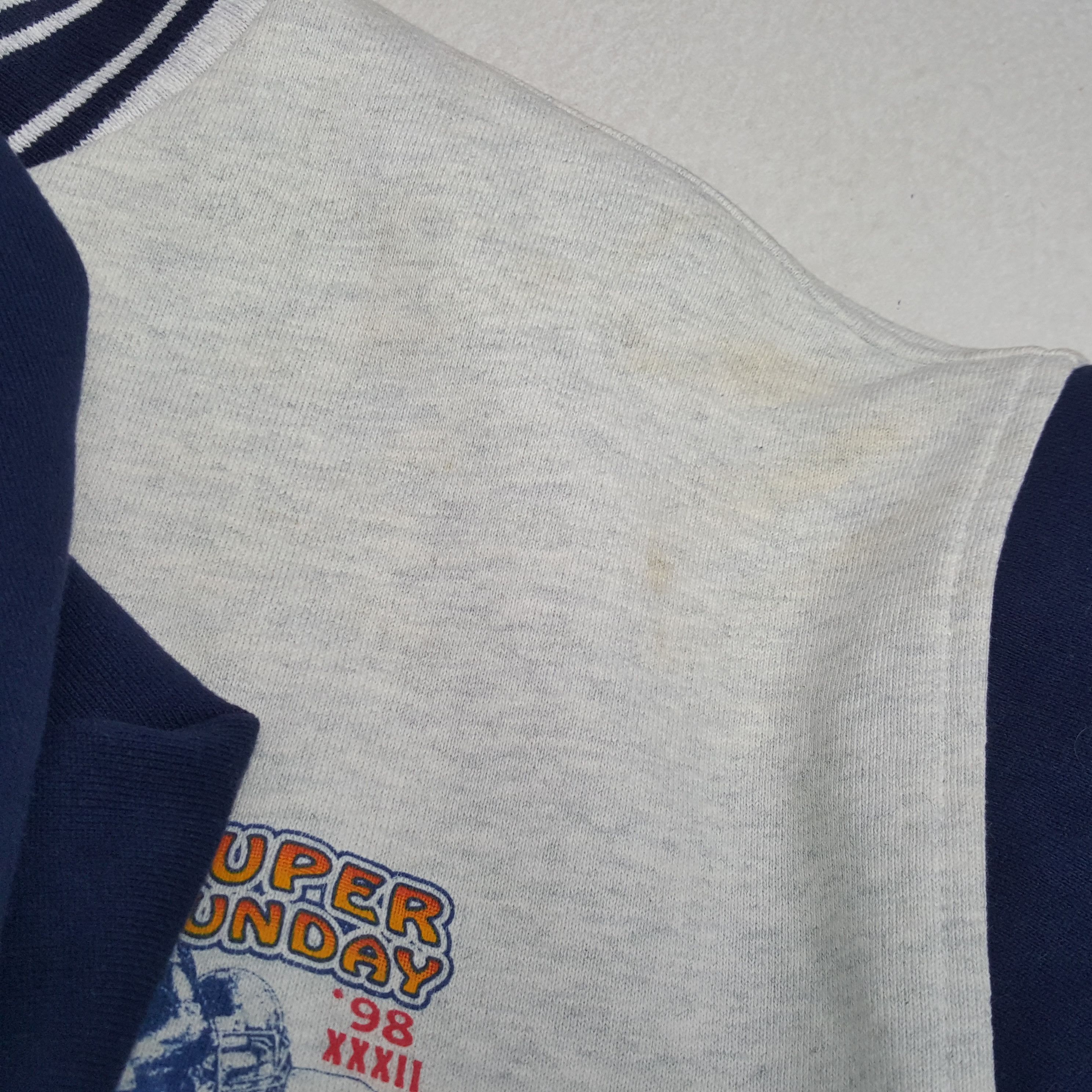 NFL × Vintage NFL American Football SUPER SUNDAY 98 Varsity Jacket Size US XXL / EU 58 / 5 - 9 Thumbnail