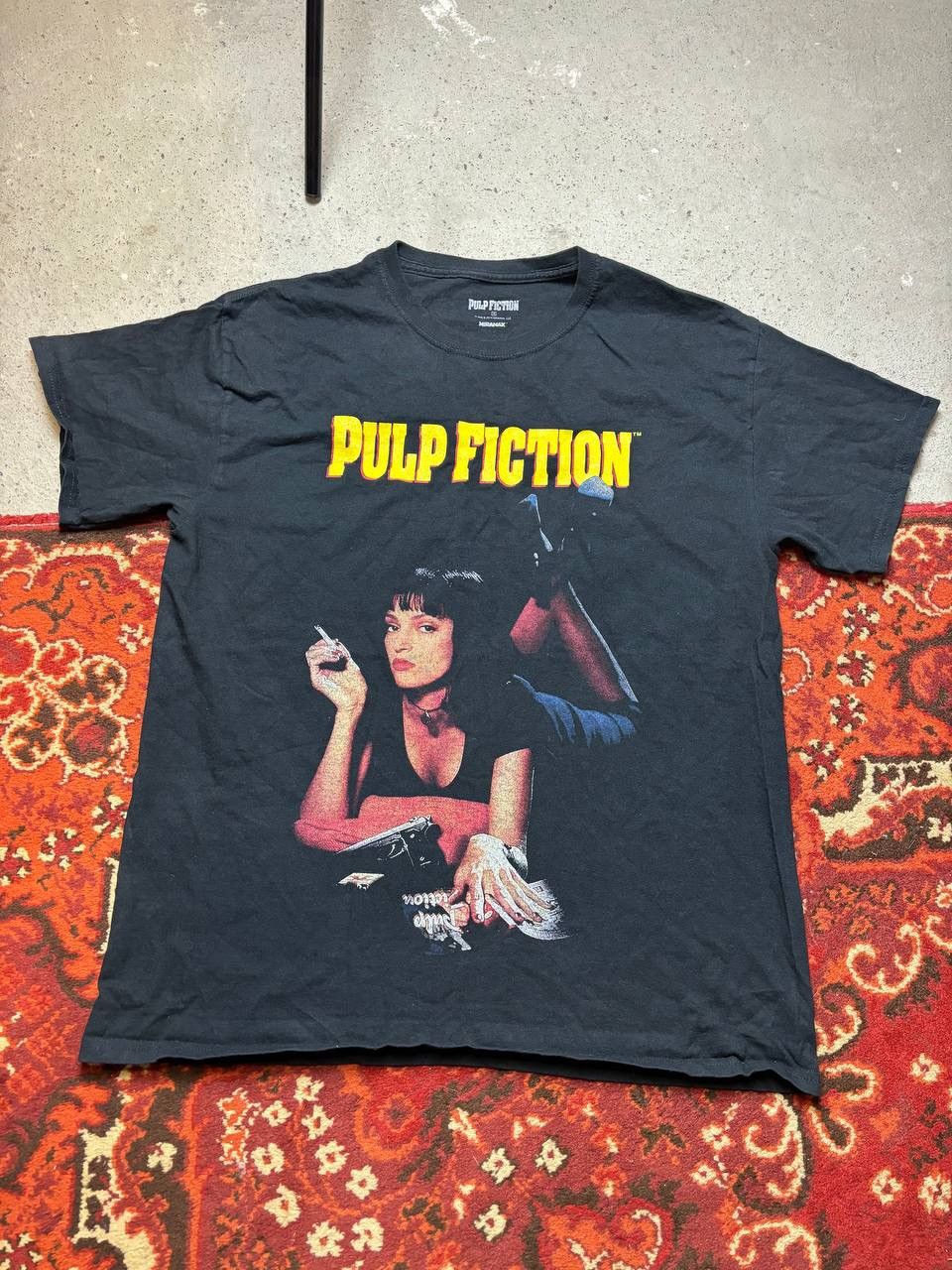 Vintage Pulp Fiction 90s Movie Film Girls Print Uma Thurman Vintage Size US S / EU 44-46 / 1 - 1 Thumbnail