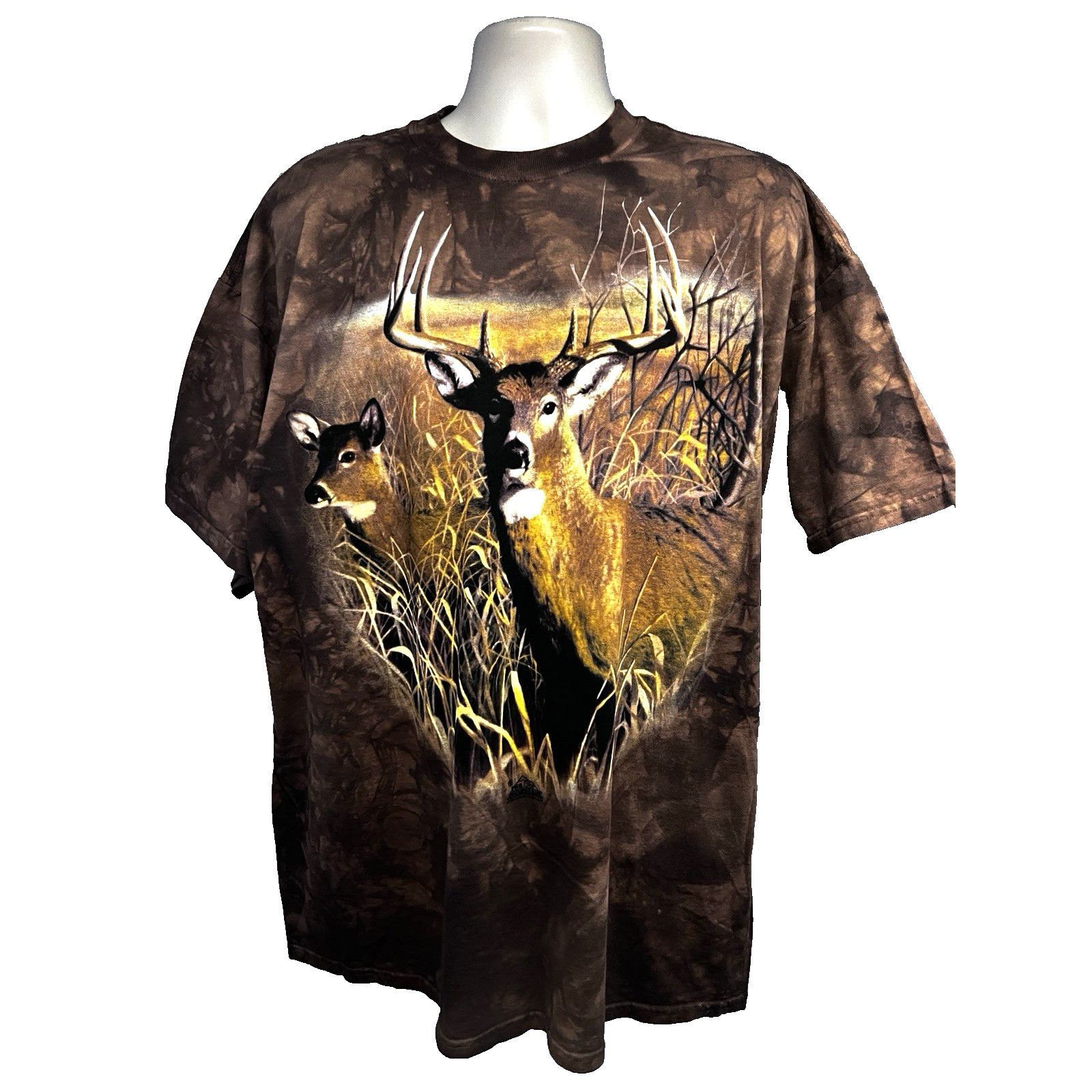 The Mountain The Mountain Brown Graphic Tie Dye Buck Deer Tee 2XL USA Size US XXL / EU 58 / 5 - 1 Thumbnail