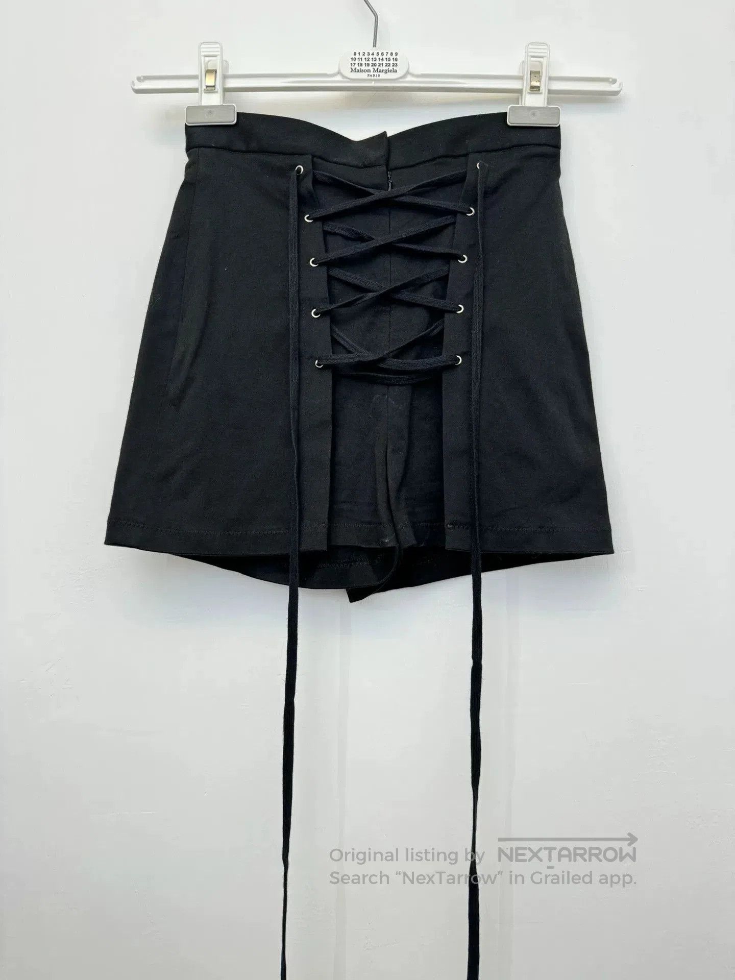 Jean Paul Gaultier Jean-Paul Gaultier Black Tie Shorts. Size 39" - 1 Thumbnail