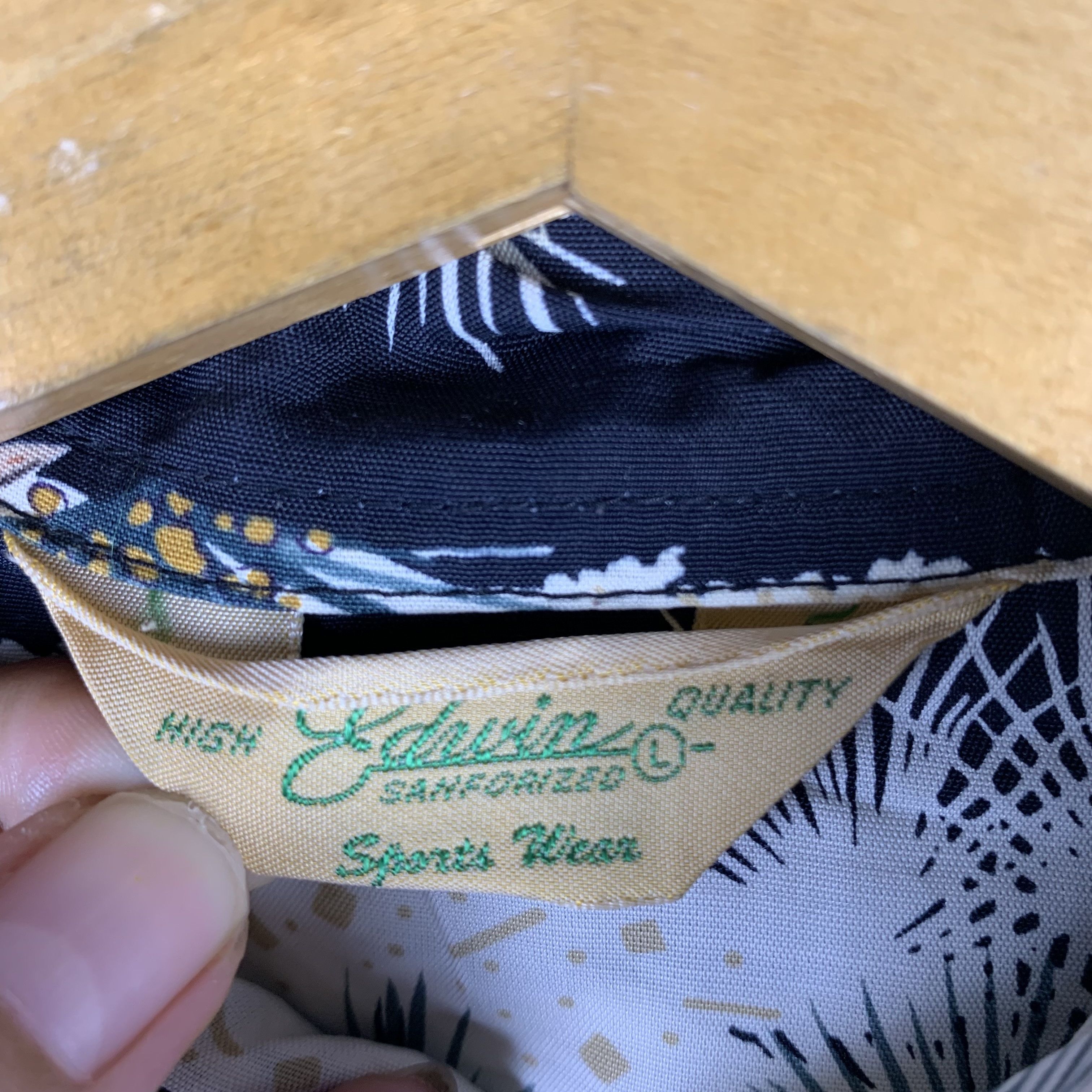 Vintage Edwin Sanforized Shirt Printed