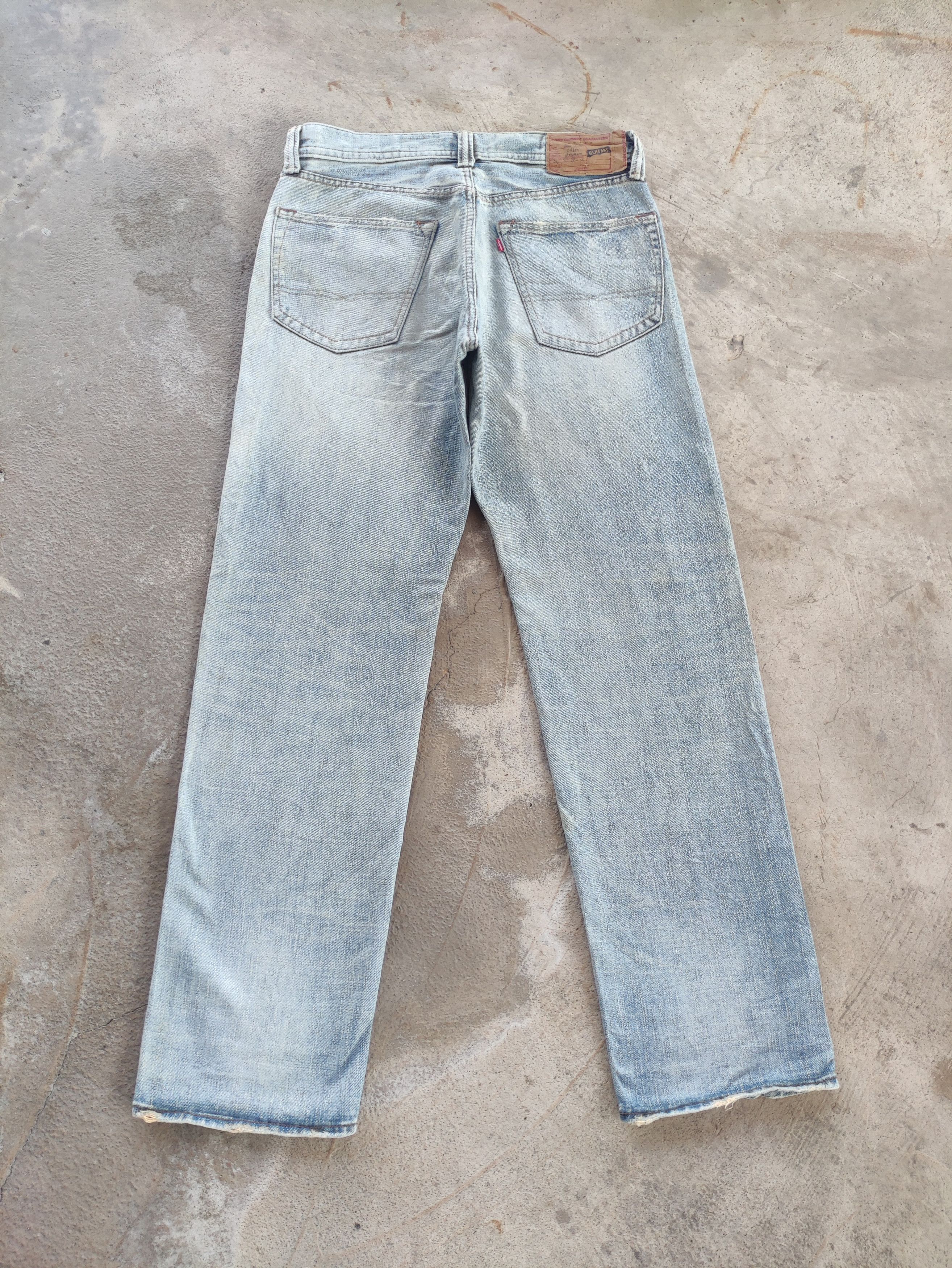 Japanese Brand Vintage Japanese Baggy Jean Distressed Faded Denim Size US 35 - 8 Thumbnail