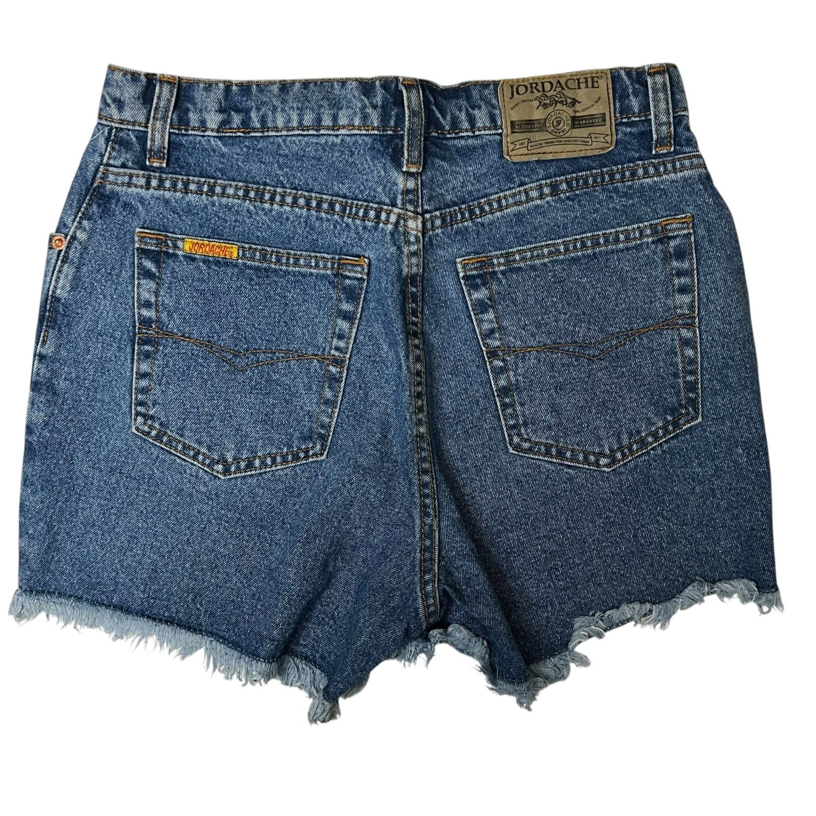 Jordache Vintage 90s Woman’s Jordache Denim Shorts 11/12 Cutoff Hem Size 34" / US 12 / IT 48 - 2 Thumbnail