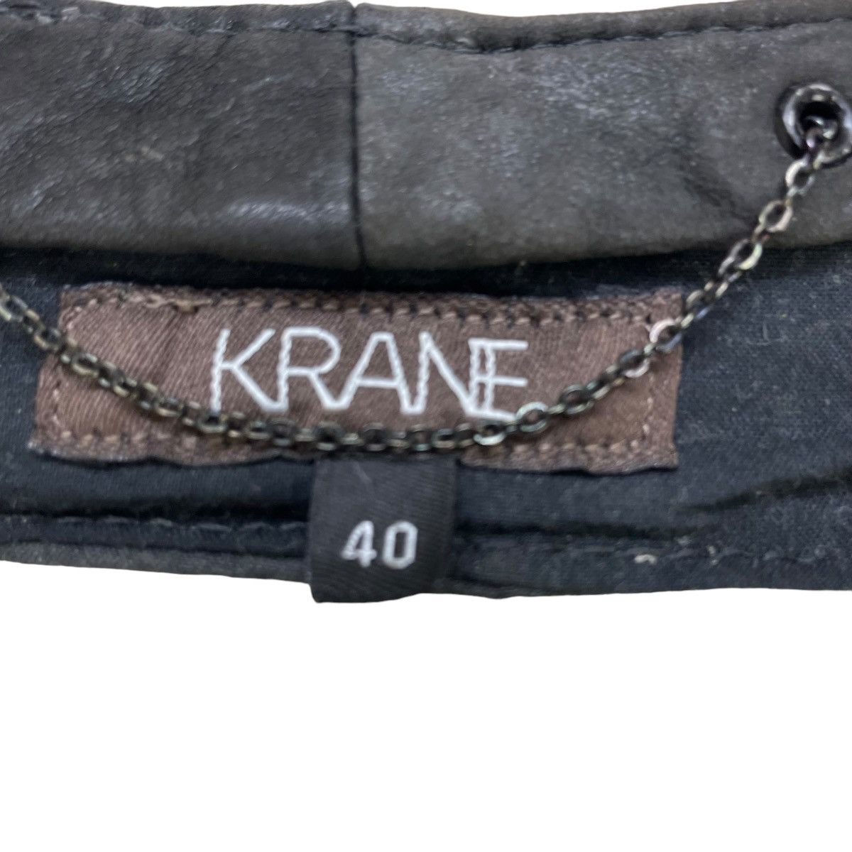 Japanese Brand Vintage Krane Leather Vest Made In Canada Size M / US 6-8 / IT 42-44 - 4 Thumbnail