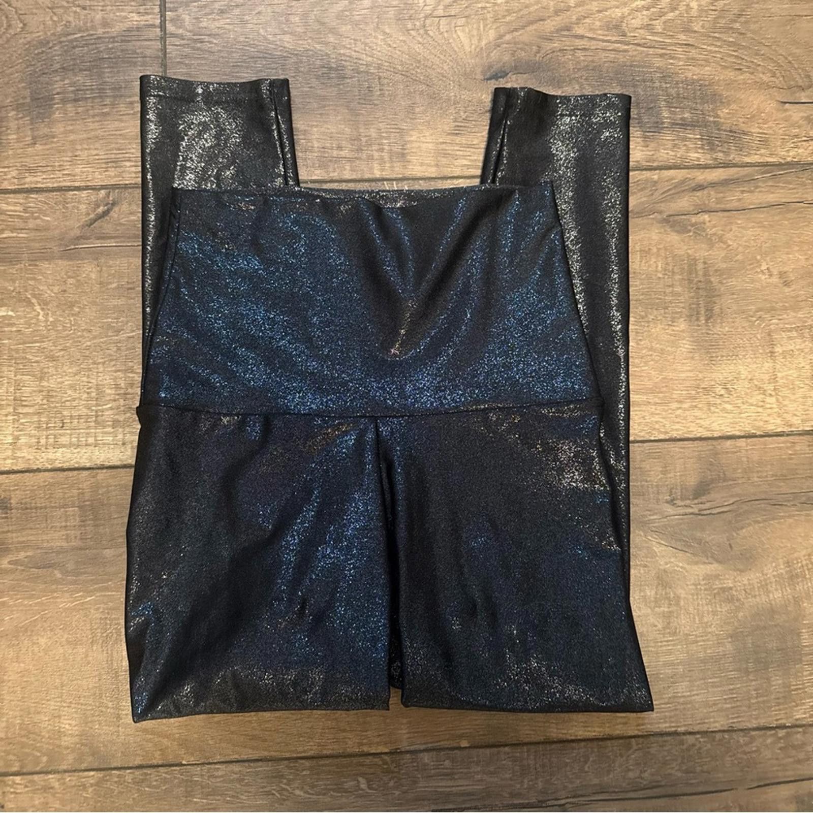Other Emily Hsu Designs Shimmer Black Leggings Size 28" / US 6 / IT 42 - 5 Thumbnail