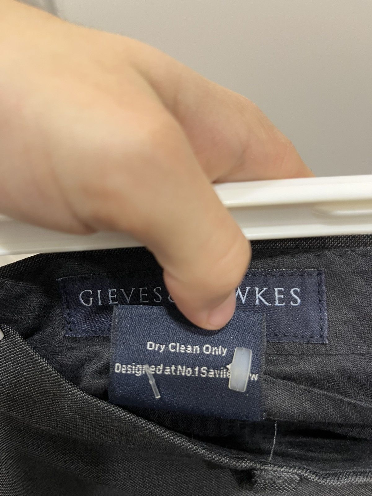Gieves & Hawkes Claridge Navy Blue Striped Two Button Suit 46L Size 40R - 22 Thumbnail