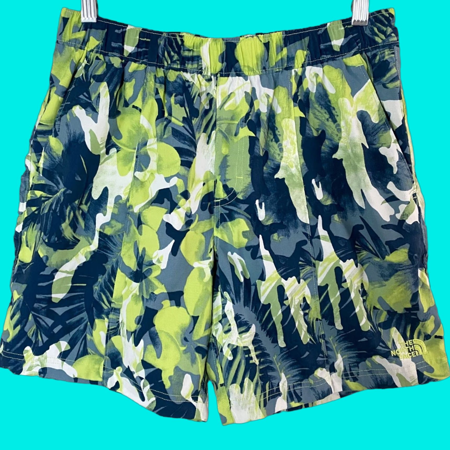 The North Face The North Face Class V Printed Pull-On Short Tropical Mens S Green Water-Repellant Chino Nylon Spandex Water Resistant Size US 29 - 1 Thumbnail