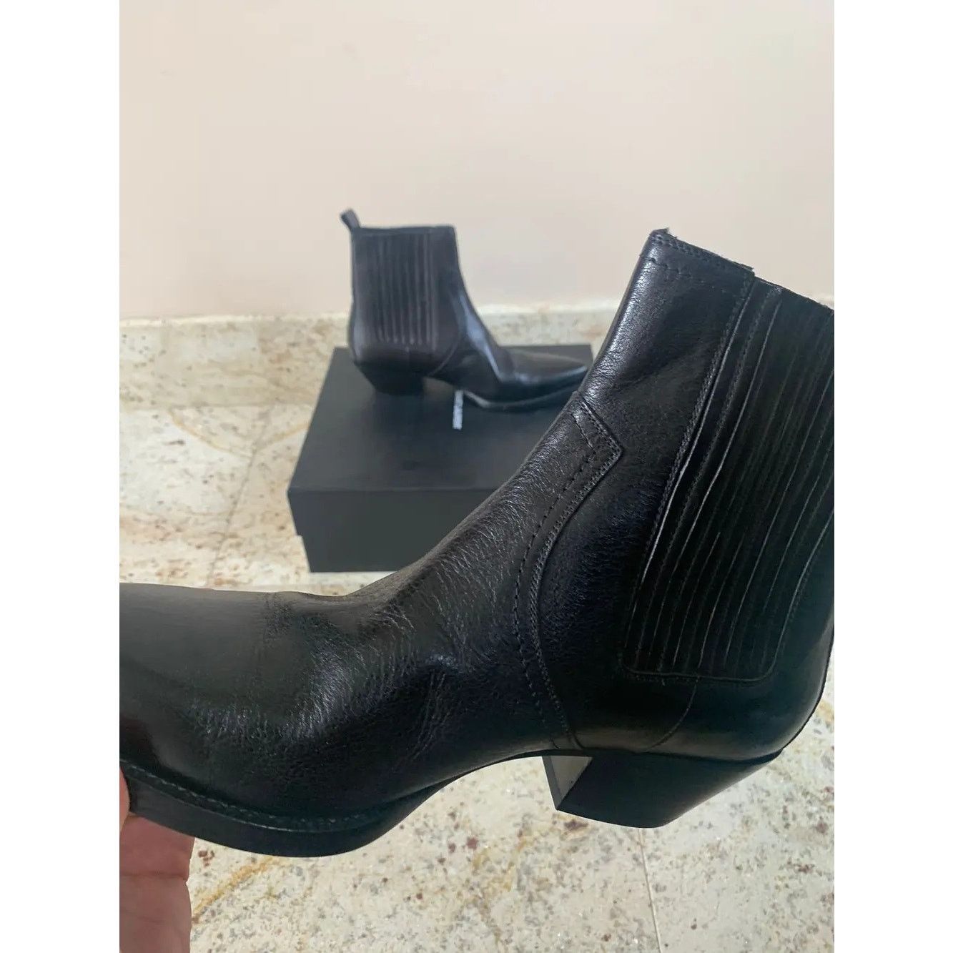 Saint Laurent Paris o1rshd1 Lukas 40 Boots in Black Size US 8 / EU 41 - 14 Thumbnail
